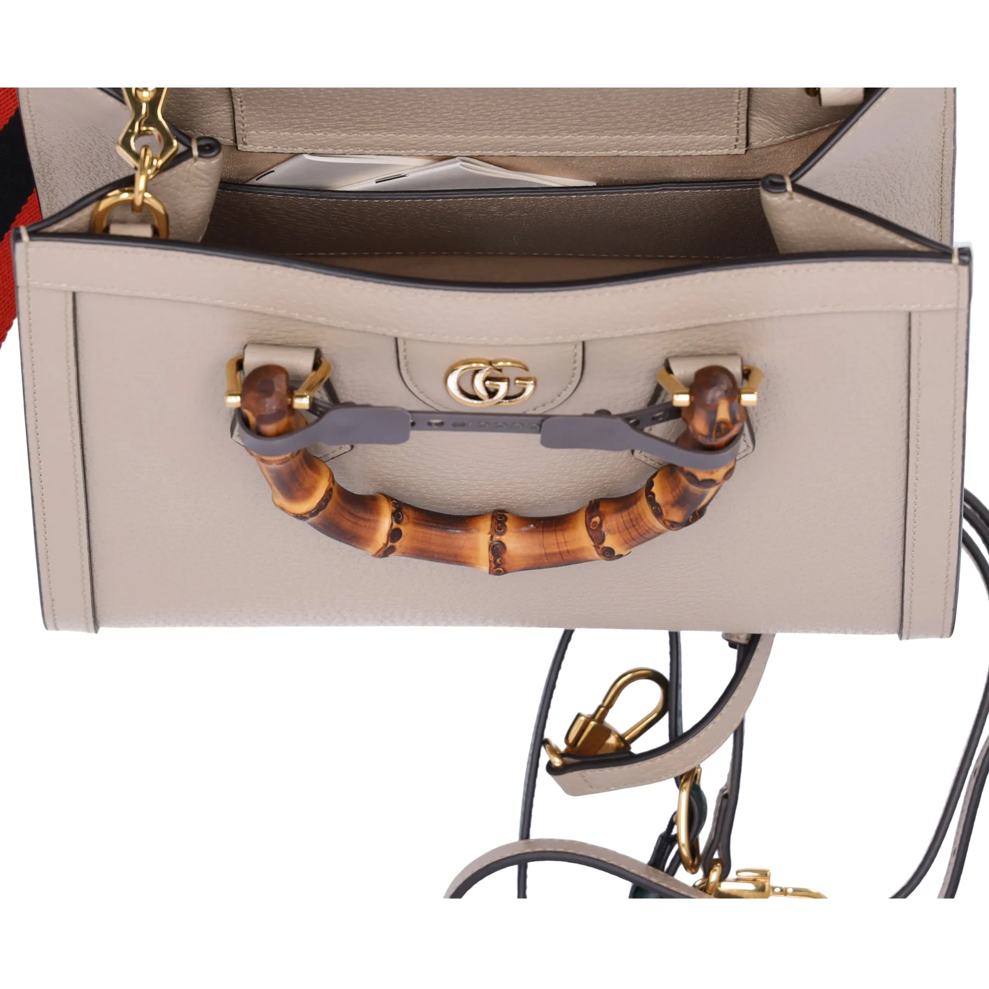 GUCCI Diana Small Tote Bag Bamboo Tote Bag 702721 Beige Leather sold by Gaby's Bags product image thumbnail 4