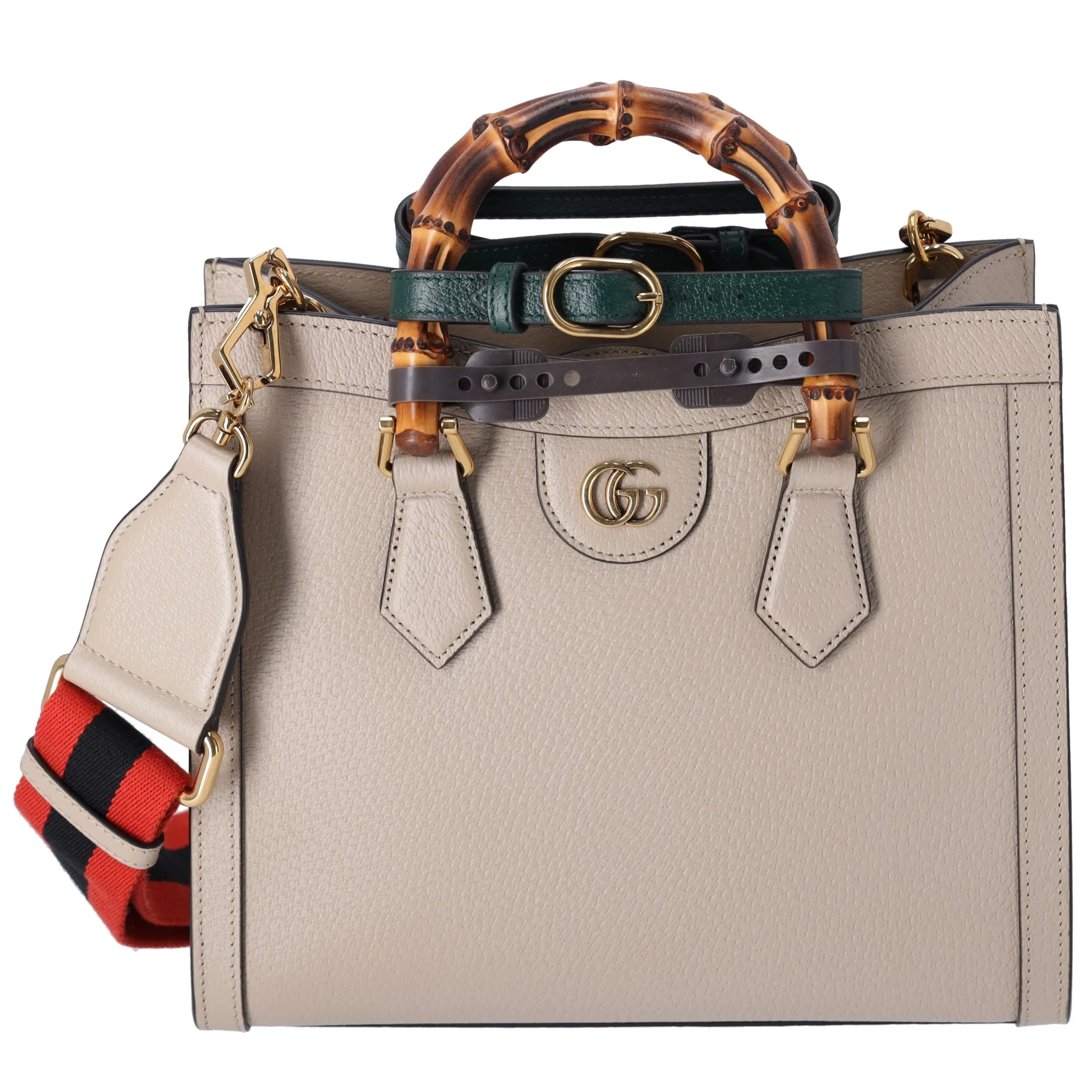 GUCCI Diana Small Tote Bag Bamboo Tote Bag 702721 Beige Leather sold by Gaby's Bags