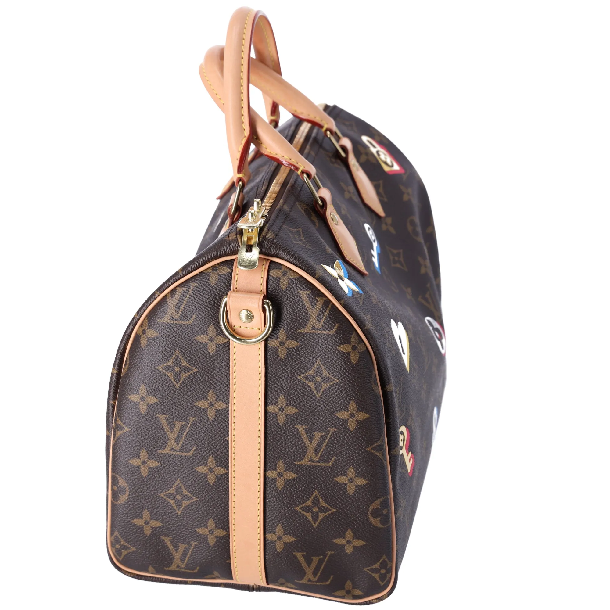 Louis Vuitton Speedy Bandouliere 30 Monogram Love Lock Handbag M44365 sold by Gaby's Bags product image thumbnail 2