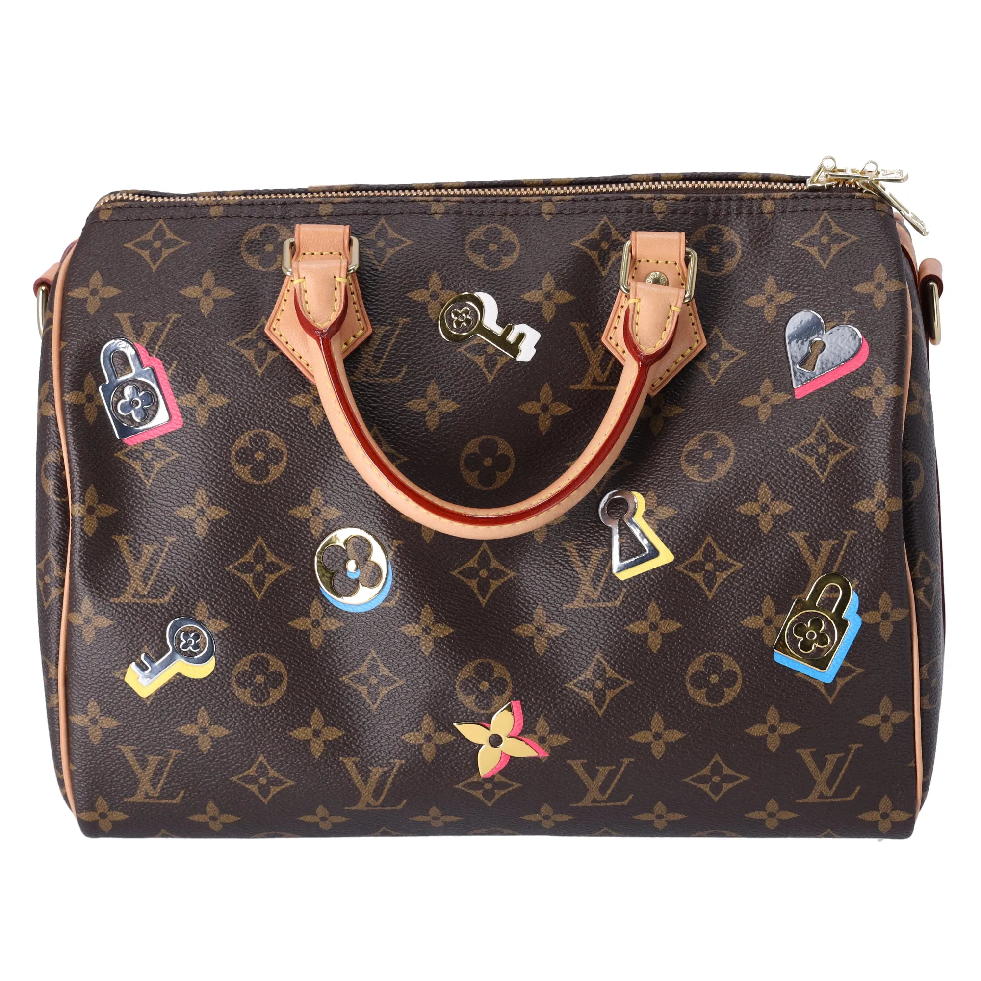 Louis Vuitton Speedy Bandouliere 30 Monogram Love Lock Handbag M44365 sold by Gaby's Bags product image thumbnail 3