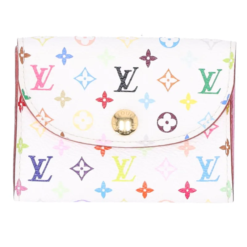 Louis Vuitton x Murakami Business Card Holder Monogram Multicolor M66560 Pink sold by Gaby's Bags