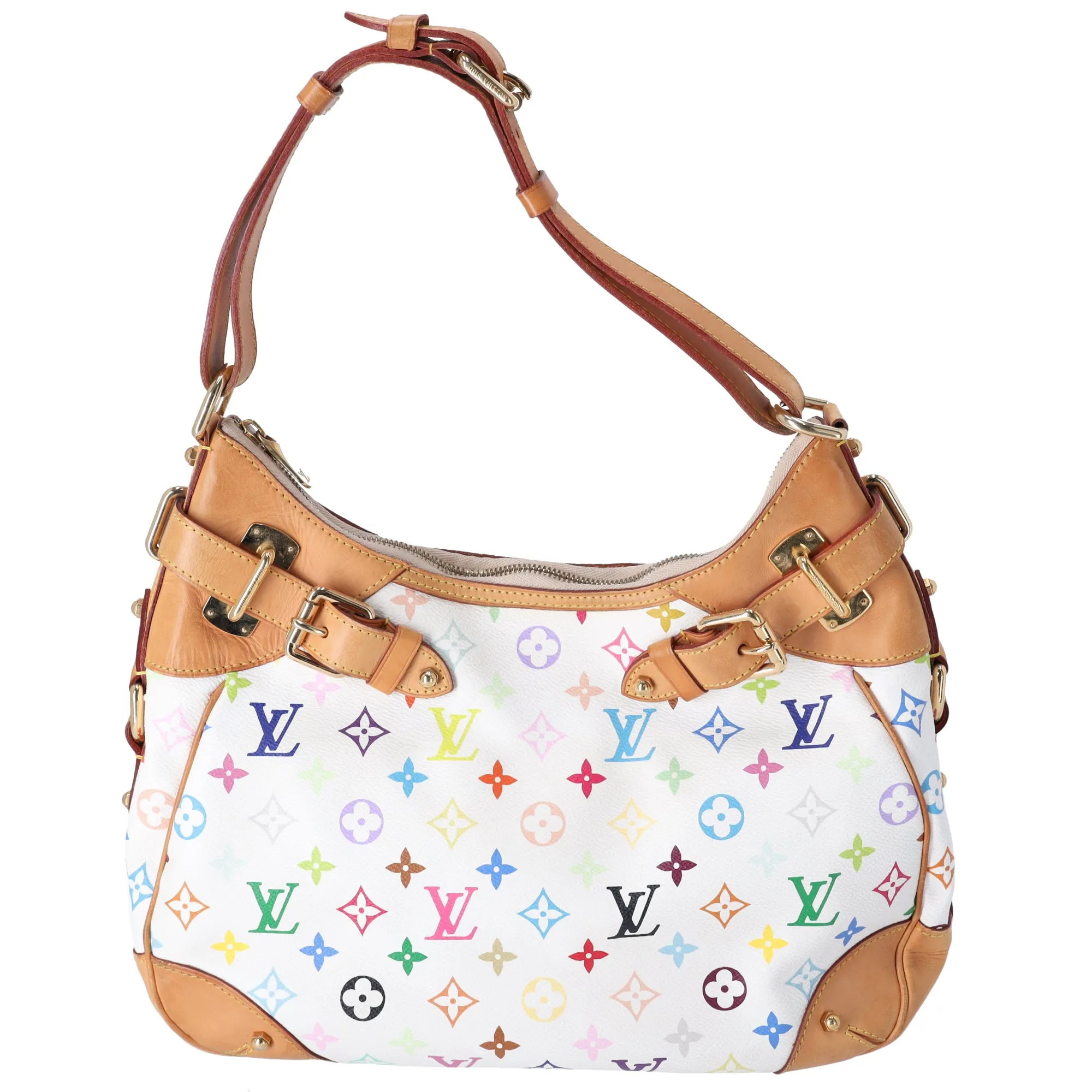 Louis Vuitton x Murakami Greta Monogram Multicolor Shoulder Bag M40195 sold by Gaby's Bags