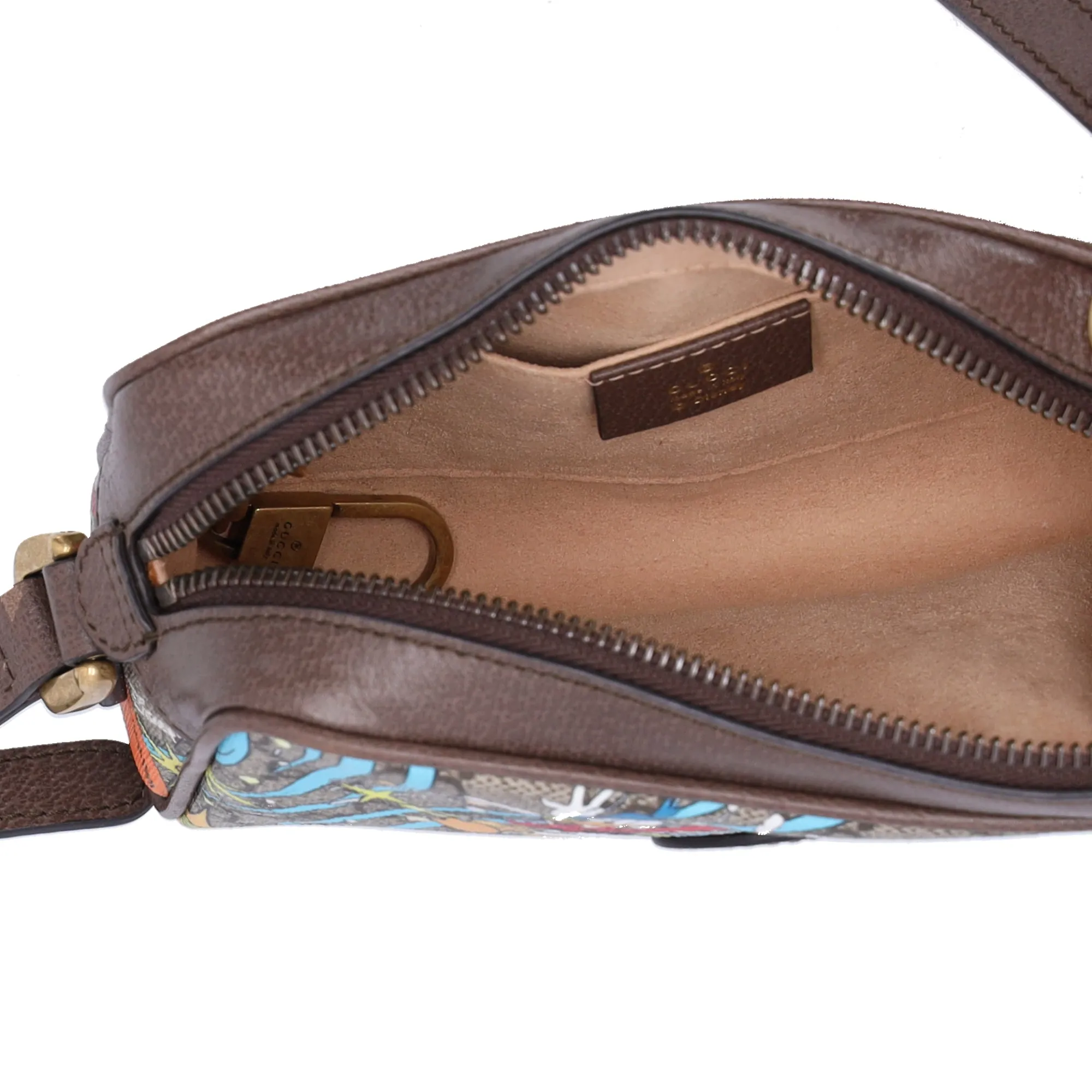 GUCCI x Disney GG Supreme Shoulder Bag 648124 Gray Beige Donald Duck sold by Gaby's Bags product image thumbnail 5