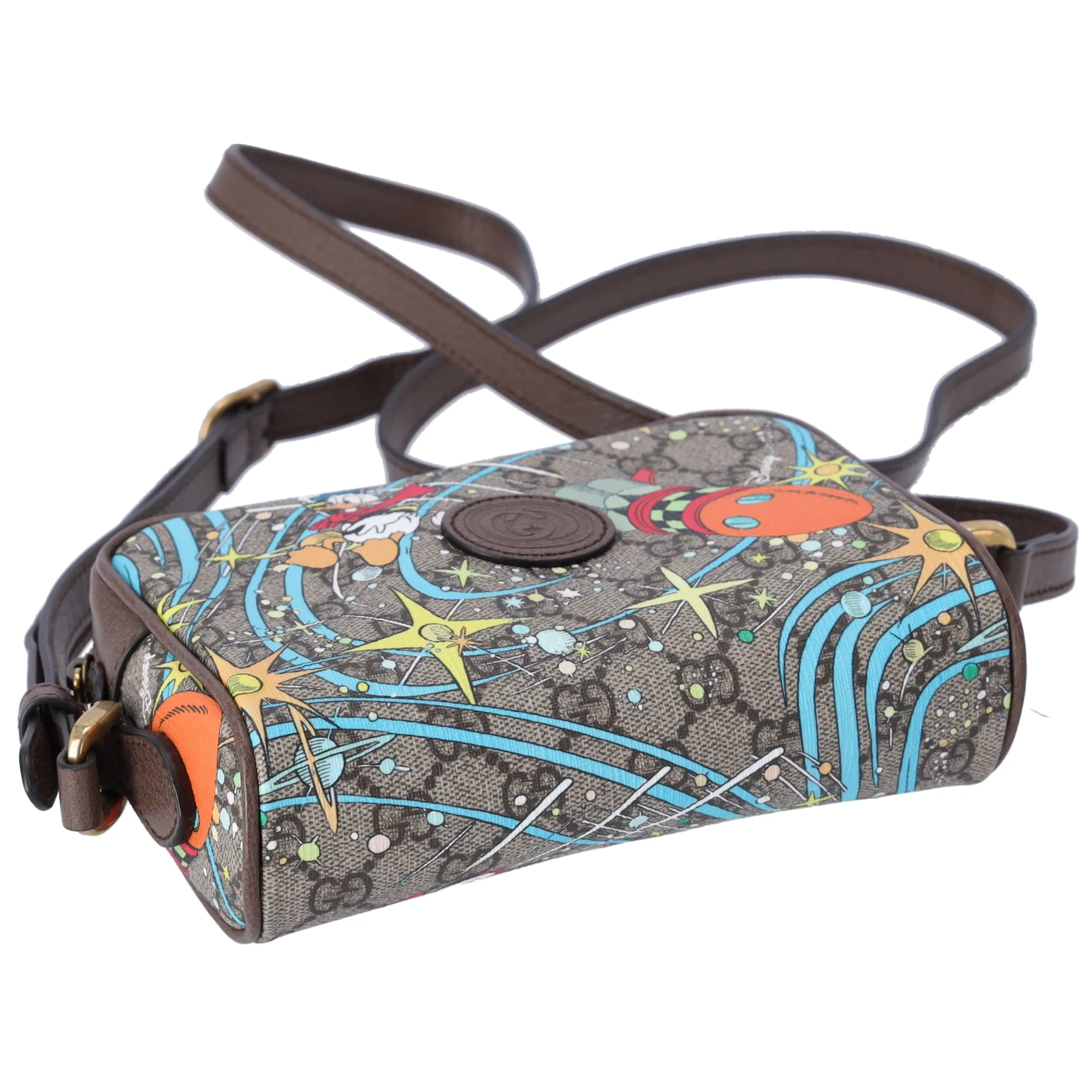 GUCCI x Disney GG Supreme Shoulder Bag 648124 Gray Beige Donald Duck sold by Gaby's Bags product image thumbnail 3