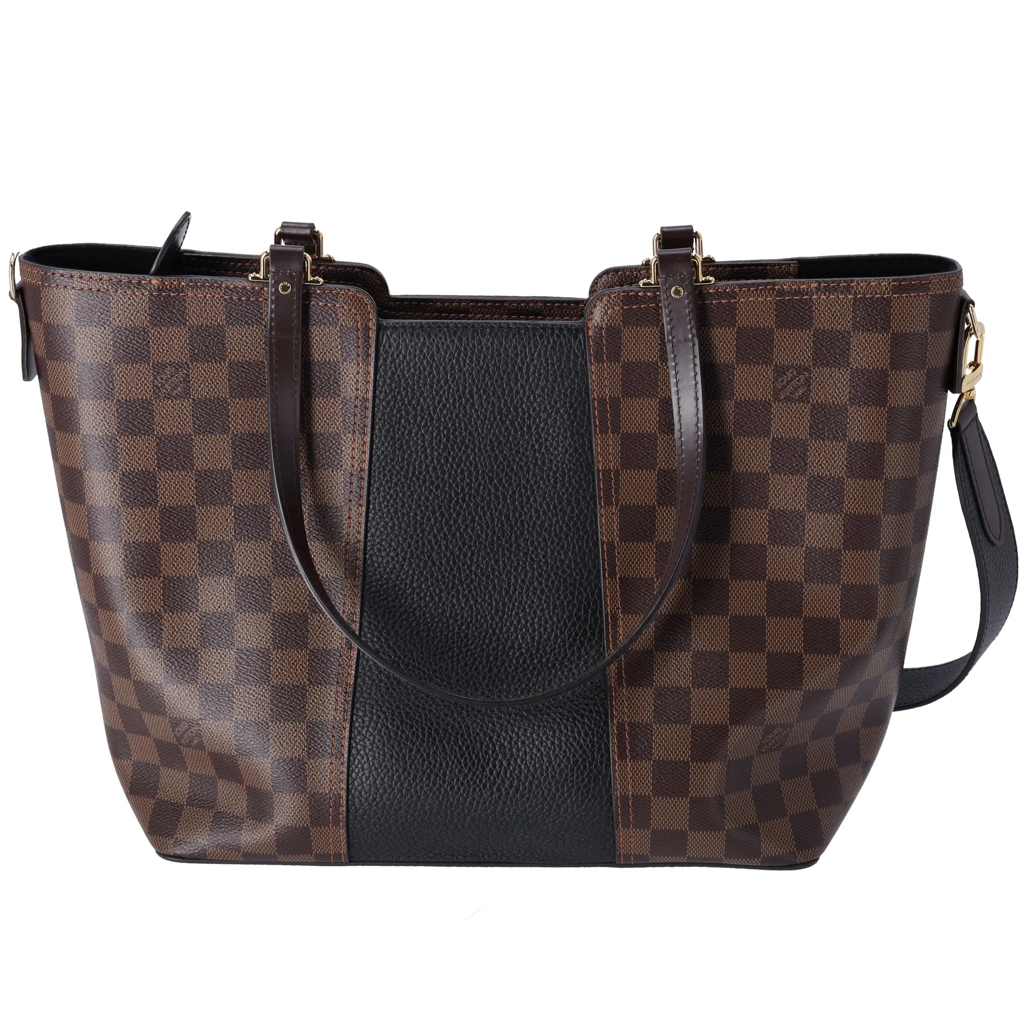 Louis Vuitton Jersey Tote Damier Ebene Shoulder Bag N44023 Brown Black sold by Gaby's Bags product image thumbnail 3