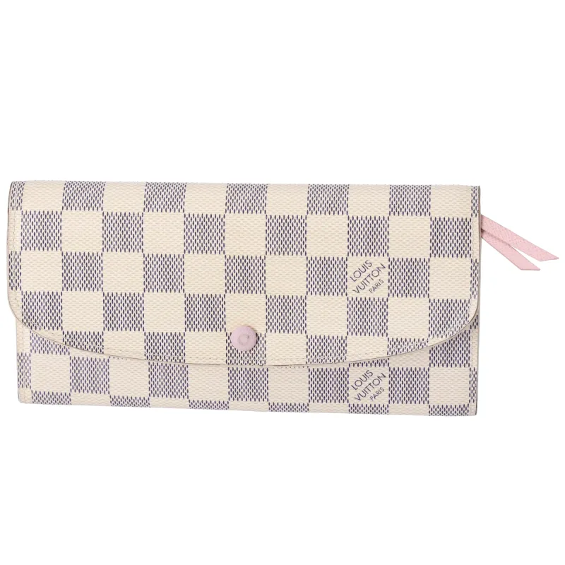 Louis Vuitton Emilie Envelope Wallet Damier Azur Canvas sold by Gaby's Bags
