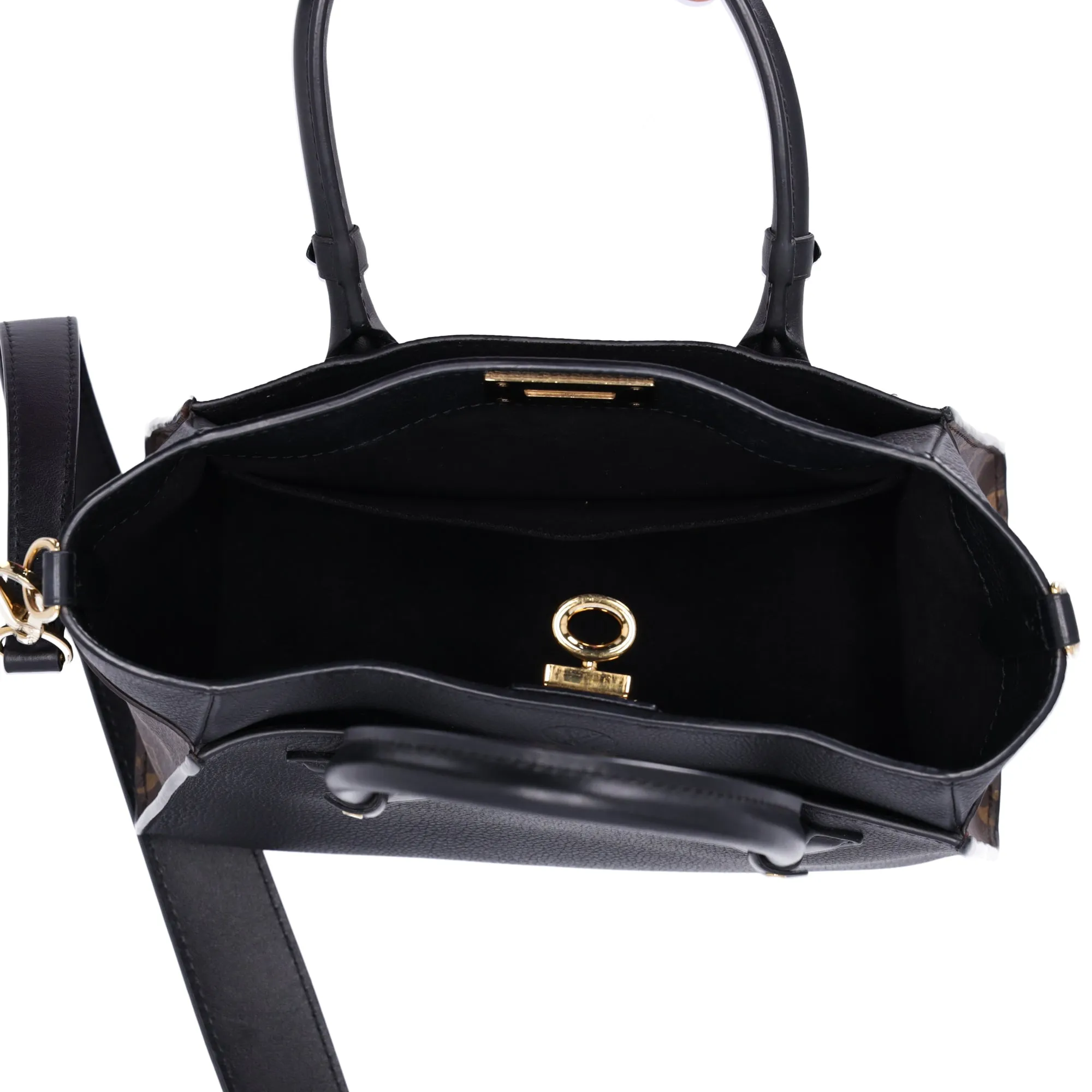 Louis Vuitton On My Side PM Monogram Tote Bag M57728 Brown Black sold by Gaby's Bags product image thumbnail 5