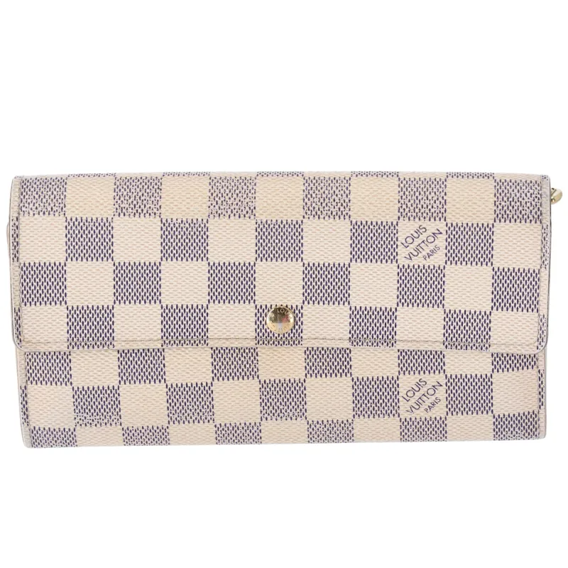 Louis Vuitton Sarah NM2 Damier Azur Long Wallet N61735 sold by Gaby's Bags