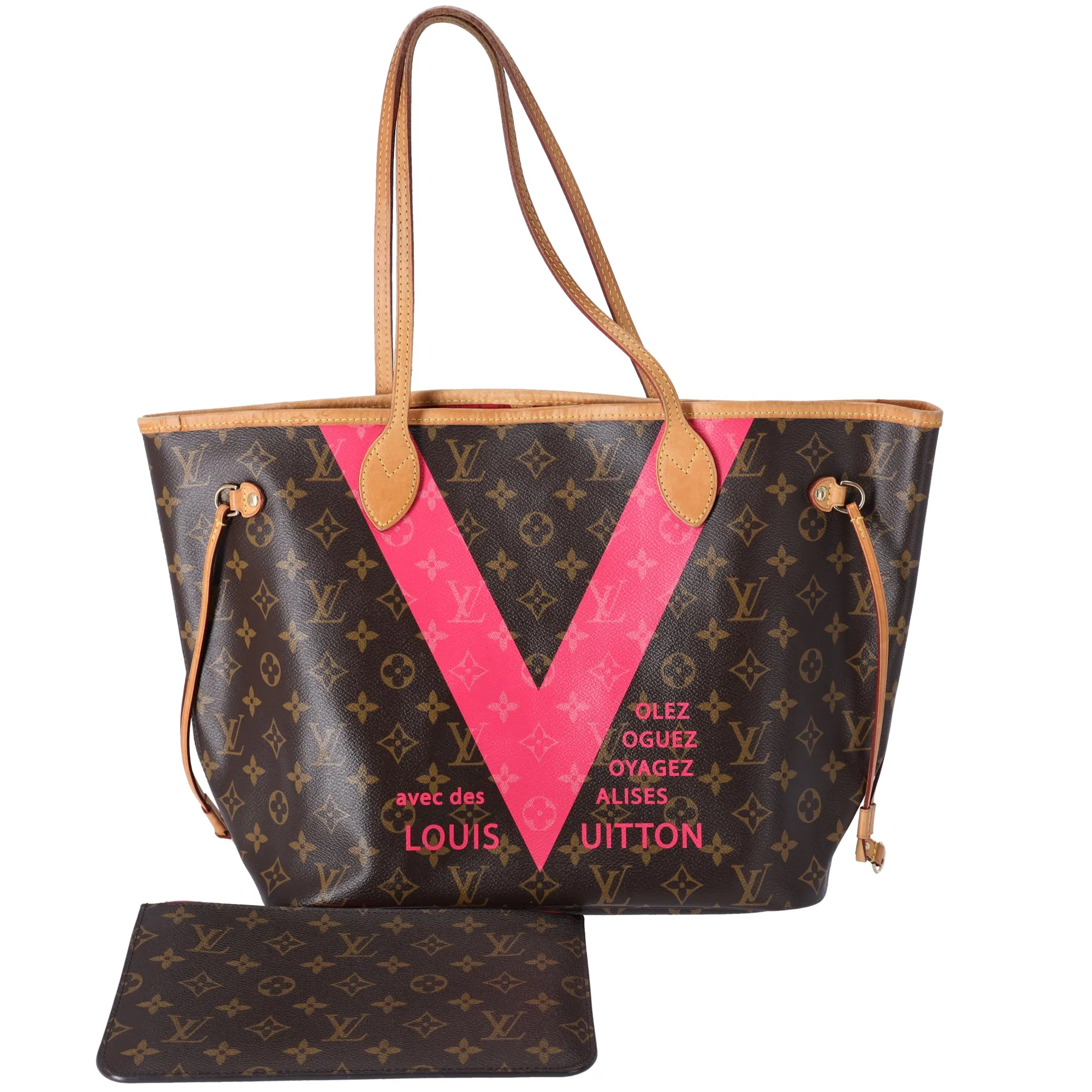 Louis Vuitton Neverfull MM Monogram Tote Bag M41602 Grenade sold by Gaby's Bags