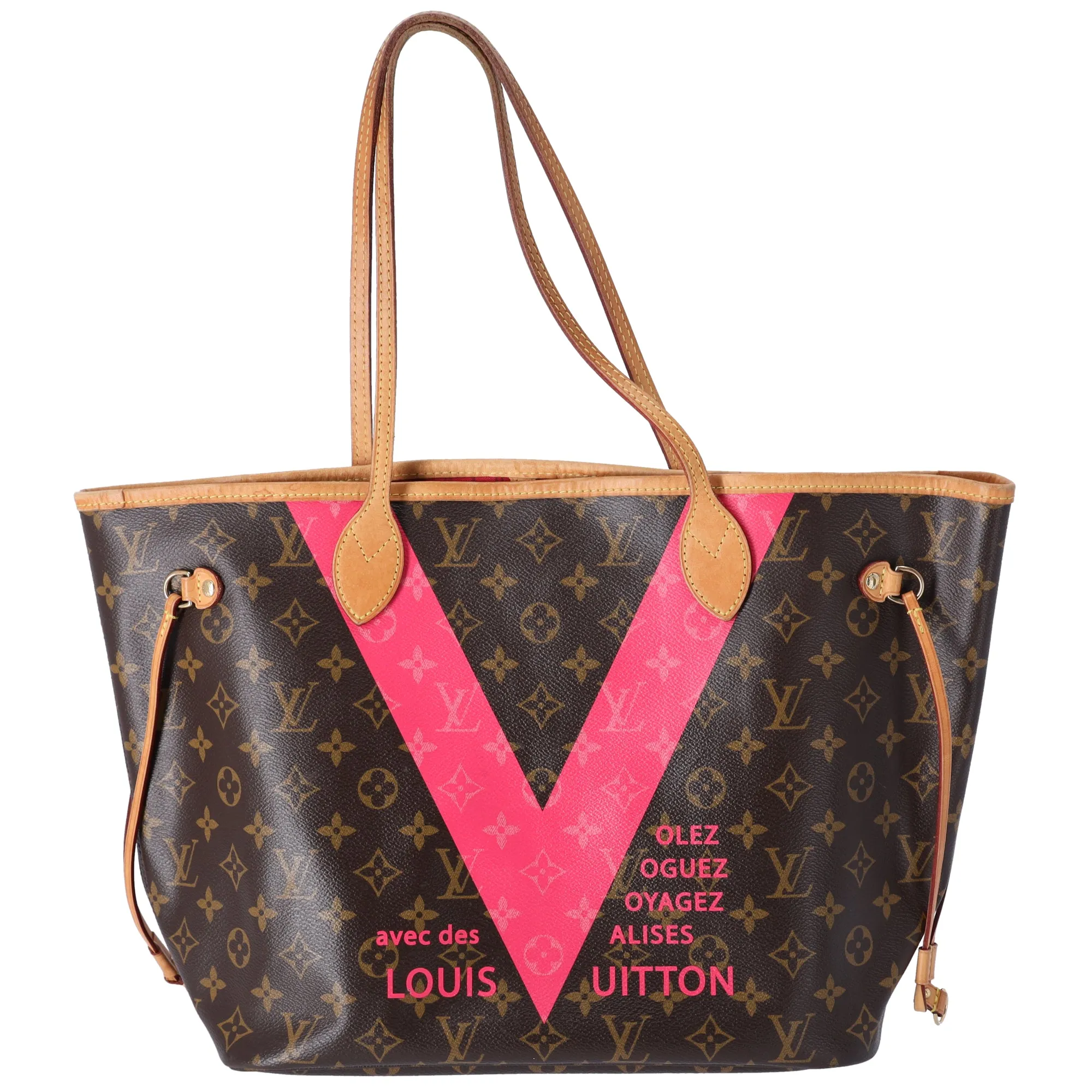 Louis Vuitton Neverfull MM Monogram Tote Bag M41602 Grenade sold by Gaby's Bags product image thumbnail 2