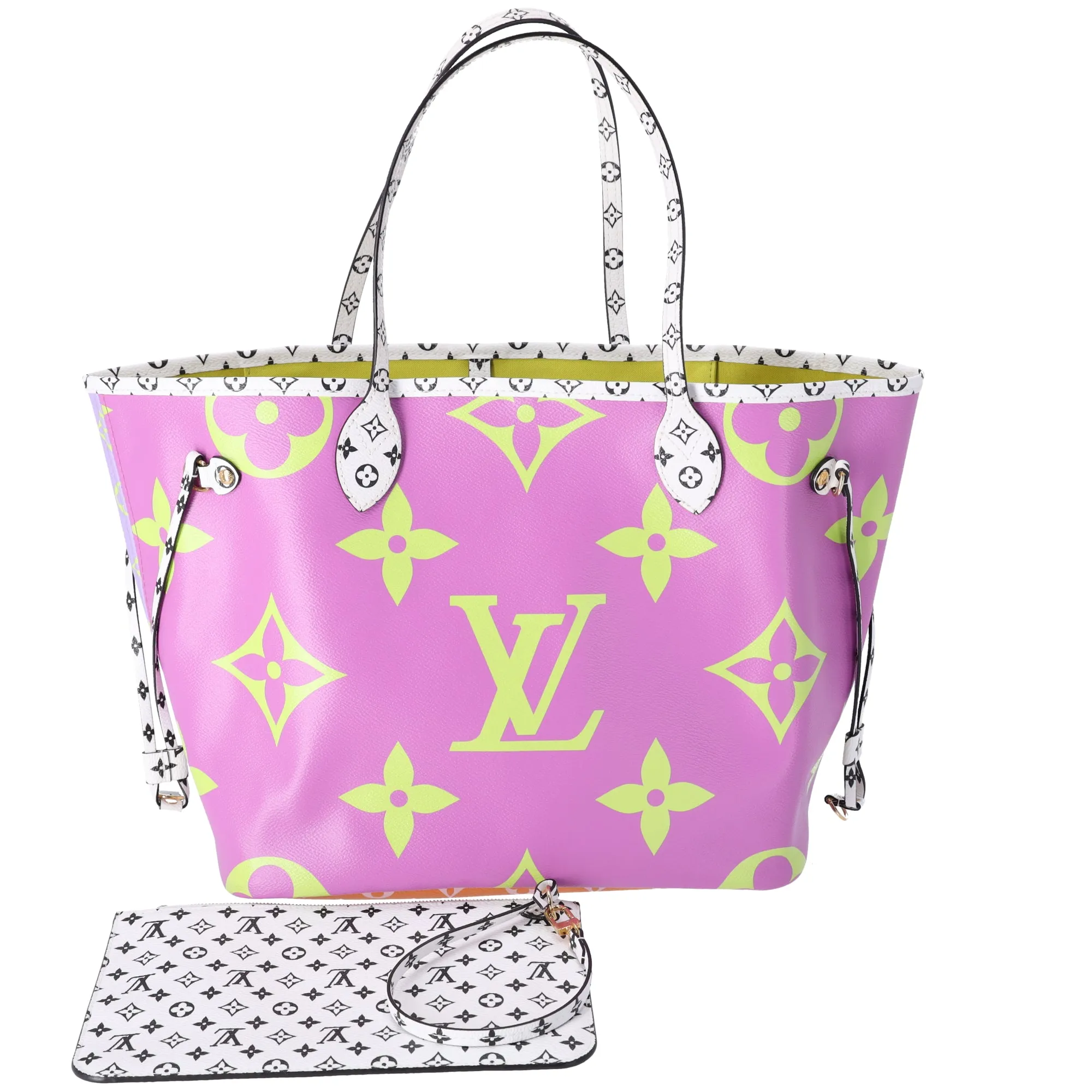 Louis Vuitton Giant Monogram Neverfull MM Tote Pink Lilac sold by Gaby's Bags product image thumbnail 3