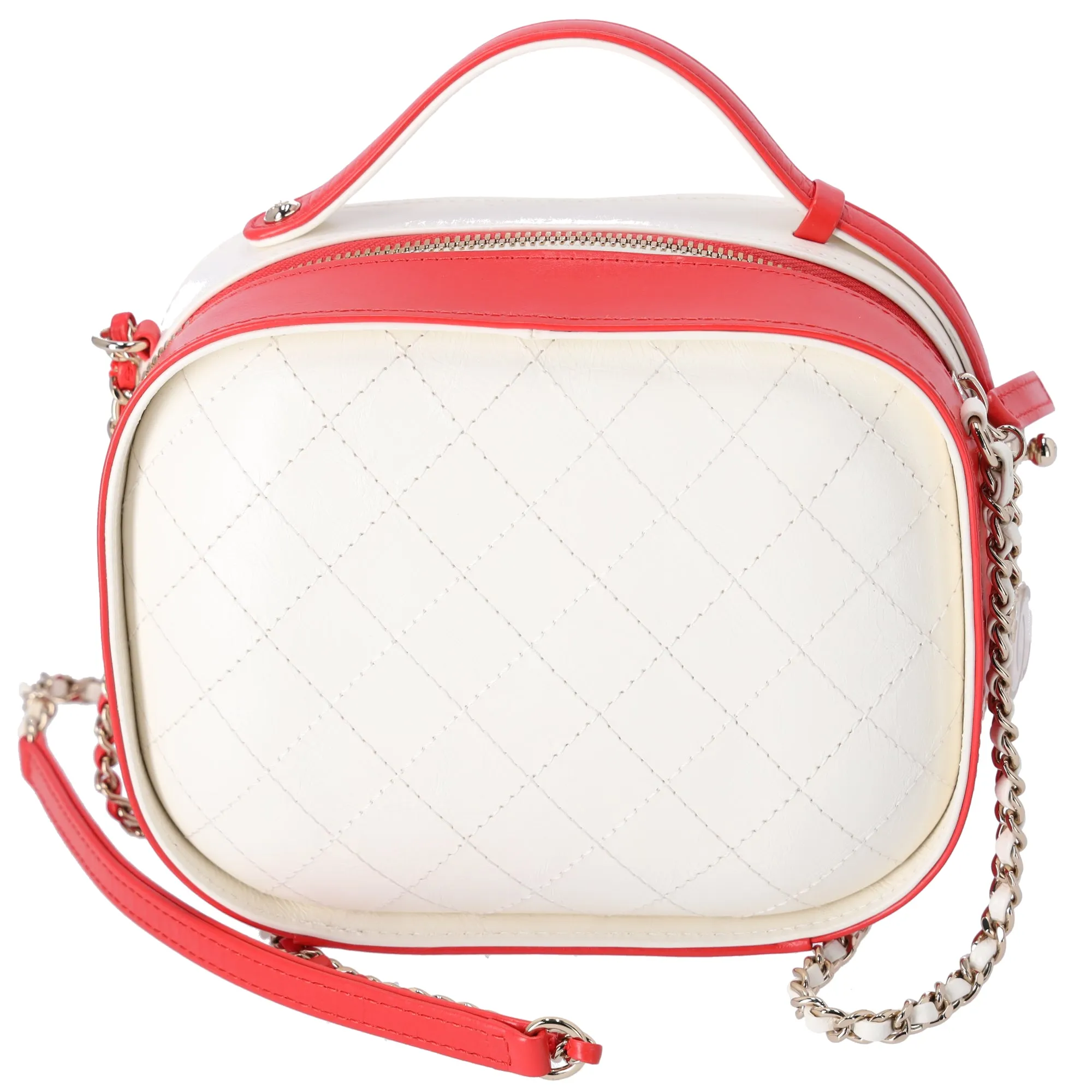CHANEL Matelasse Vanity Bag Cream Red Leather sold by Gaby's Bags product image thumbnail 3