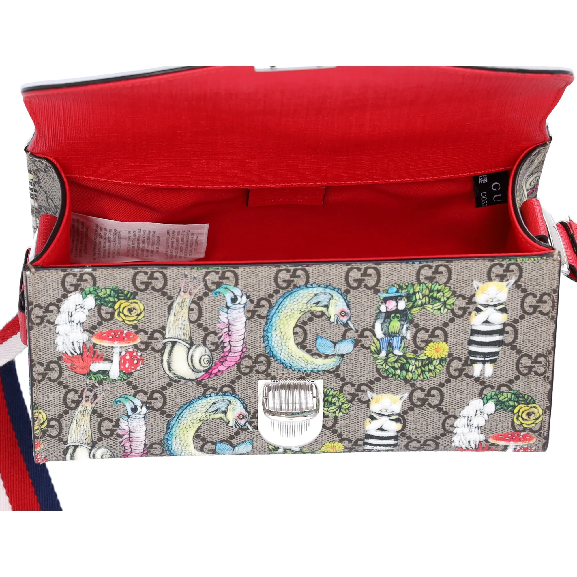 GUCCI GG Supreme Shoulder Bag 525515 Beige Red Multi sold by Gaby's Bags product image thumbnail 4