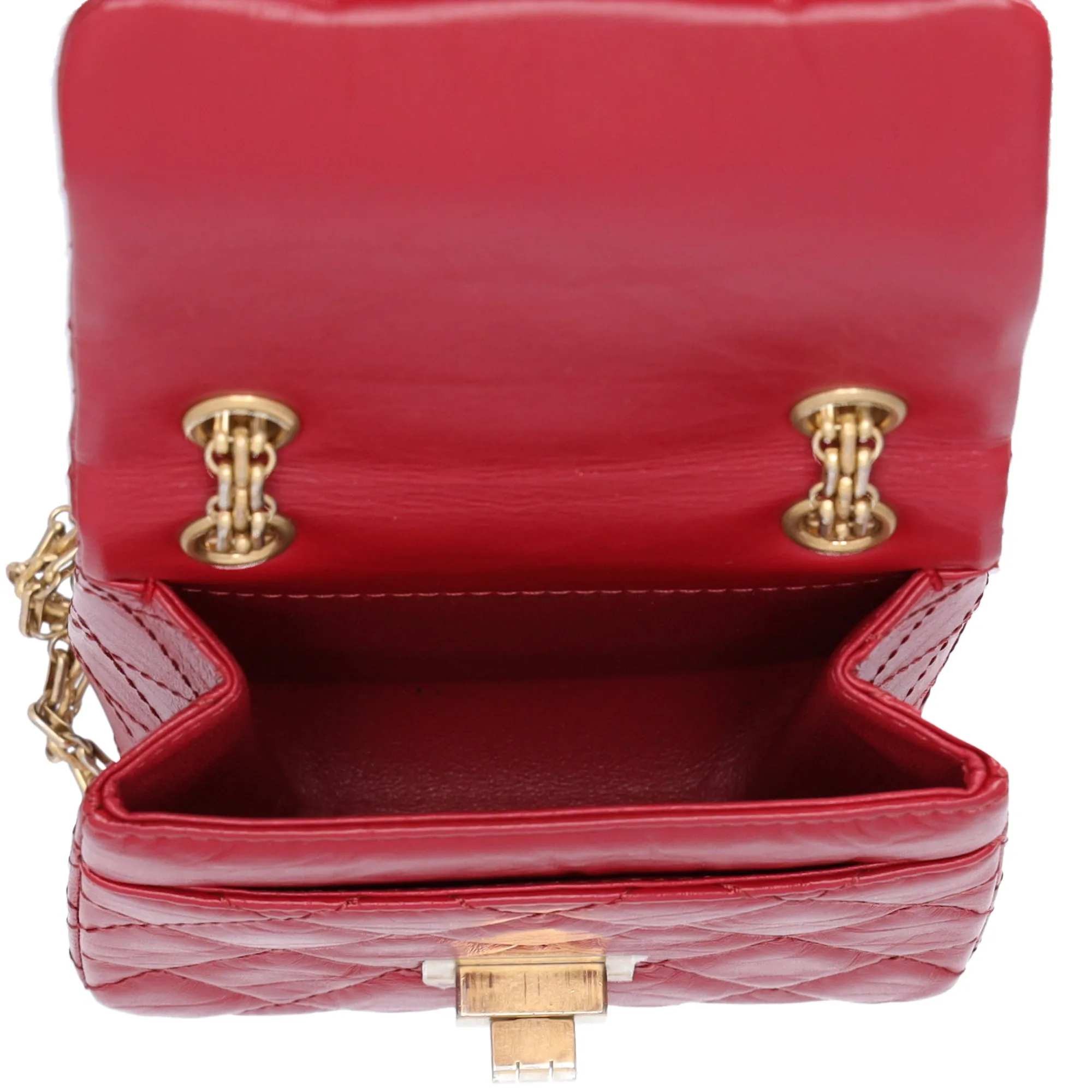 CHANEL Matelasse 2.55 Reissue Shoulder Bag Red Calfskin Leather sold by Gaby's Bags product image thumbnail 4