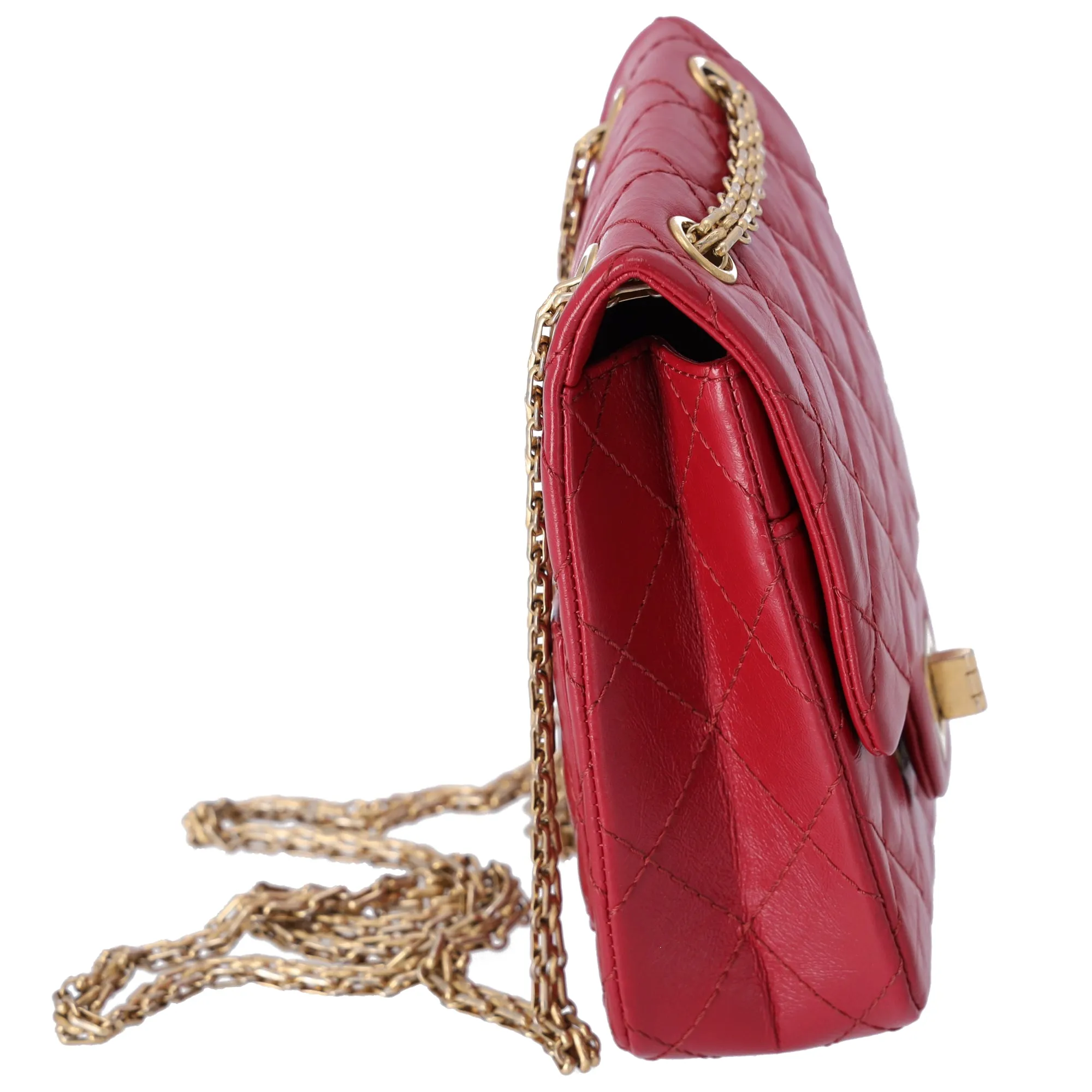 CHANEL Matelasse 2.55 Reissue Shoulder Bag Red Calfskin Leather sold by Gaby's Bags product image thumbnail 2