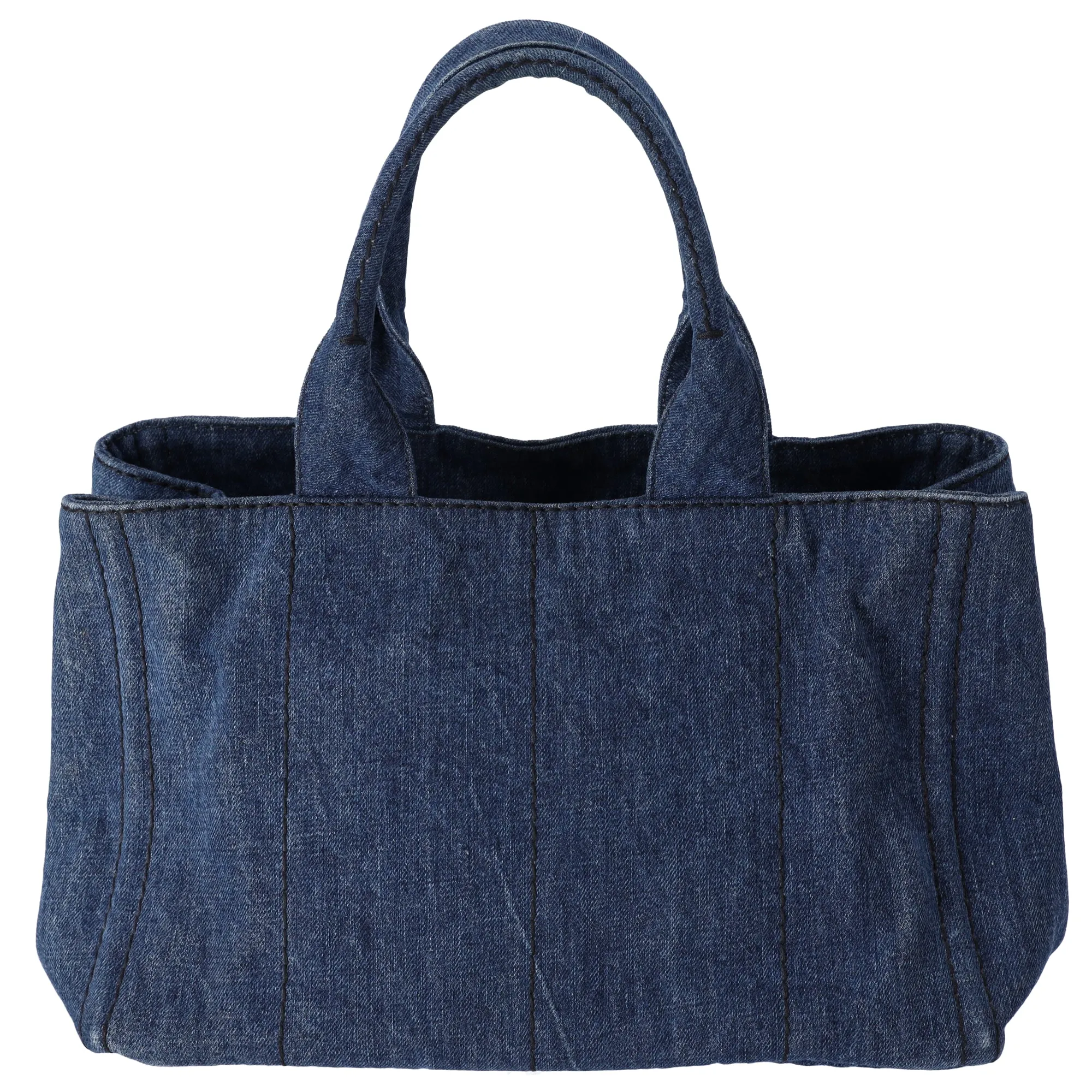 PRADA Canapa Tote Bag B1877B Navy Denim sold by Gaby's Bags product image thumbnail 3