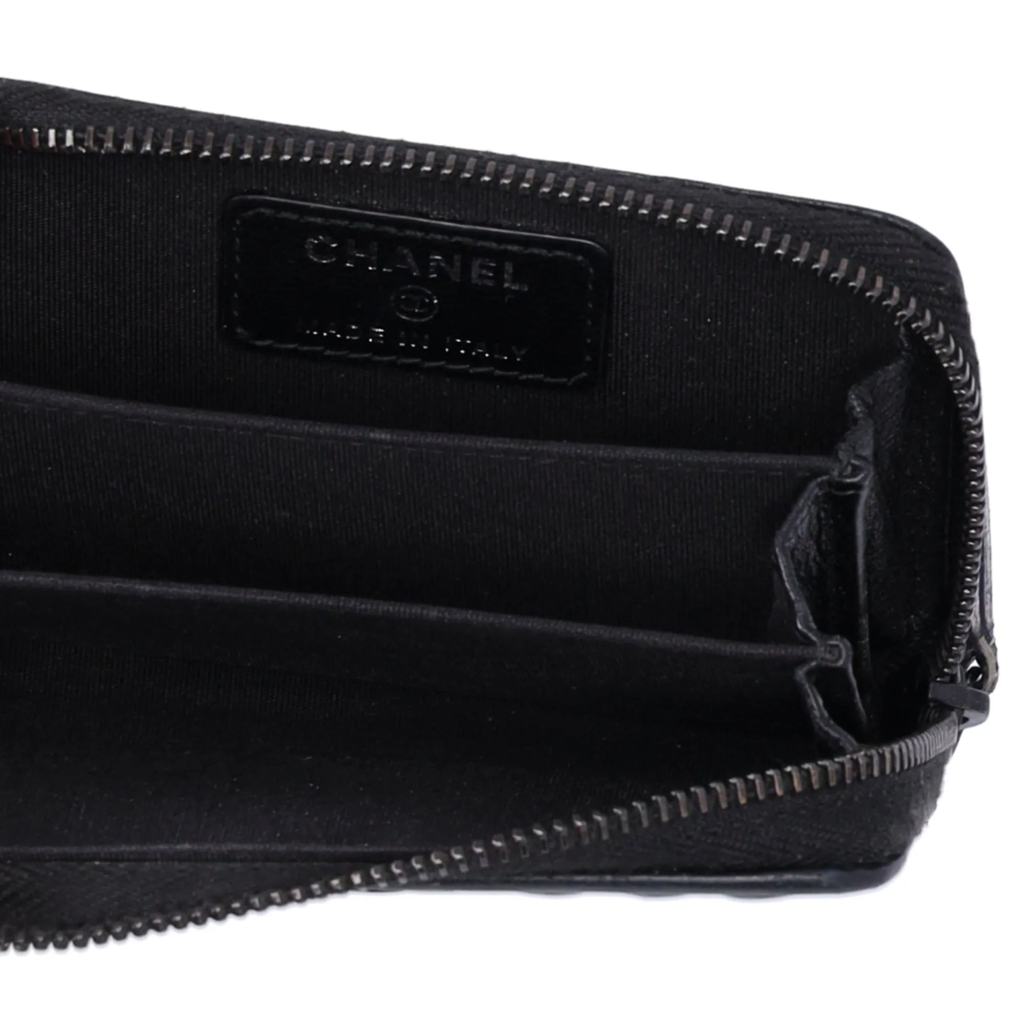 CHANEL Camellia Coin Case Black Lambskin Rhinestones sold by Gaby's Bags product image thumbnail 4