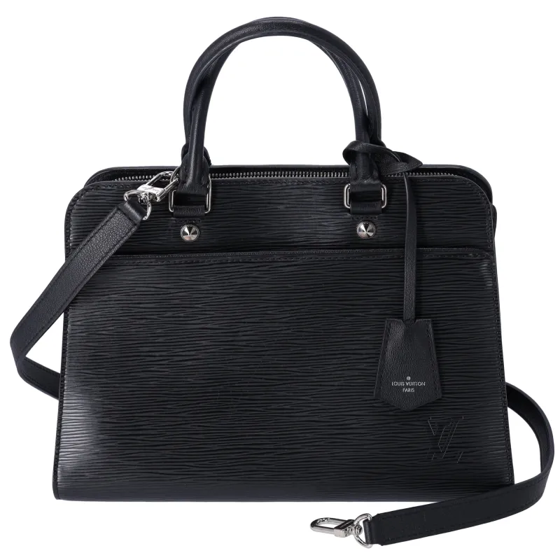 Louis Vuitton Vaneau MM Black Epi Leather Bag Shoulder Bag sold by Gaby's Bags