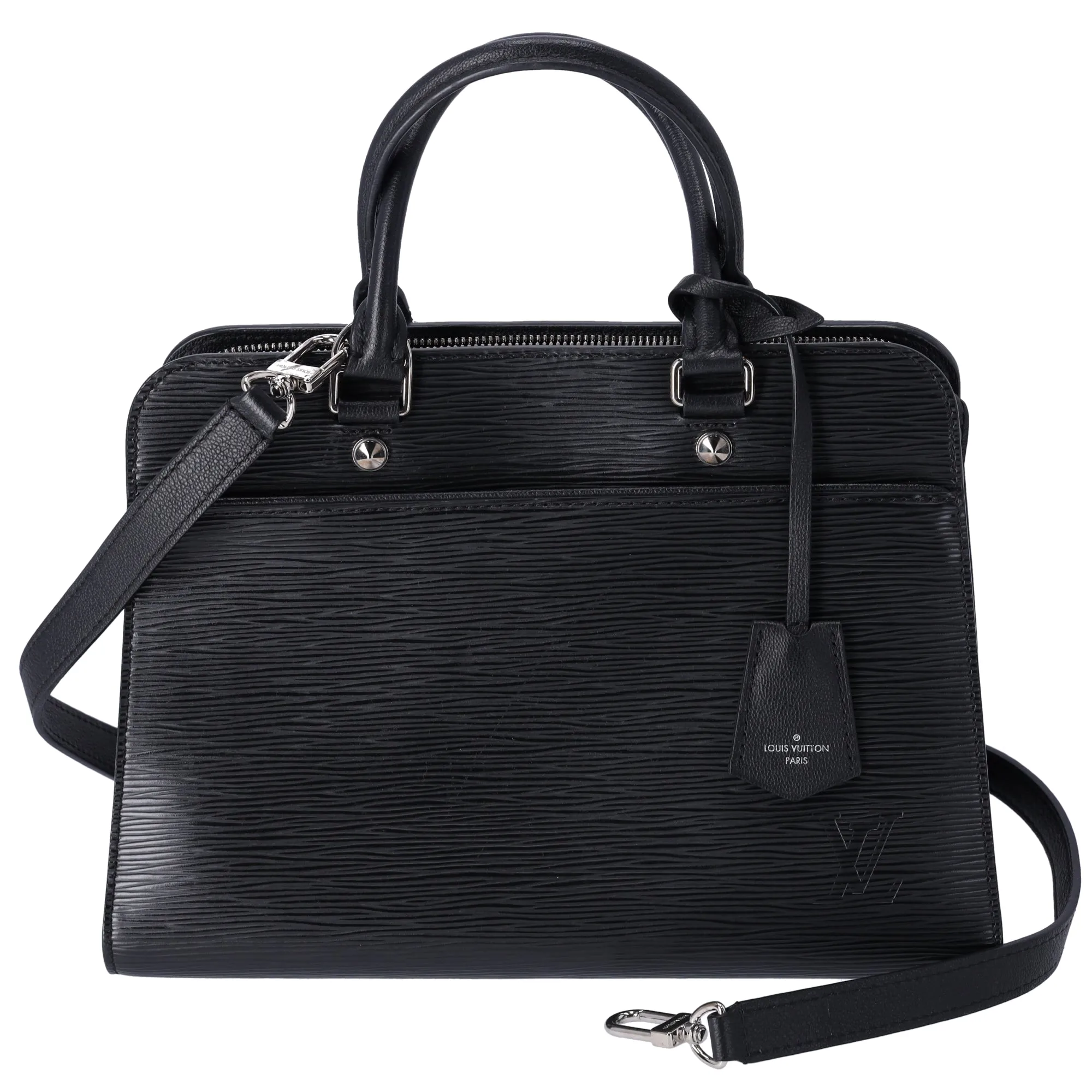 Louis Vuitton Vaneau MM Black Epi Leather Bag Shoulder Bag sold by Gaby's Bags