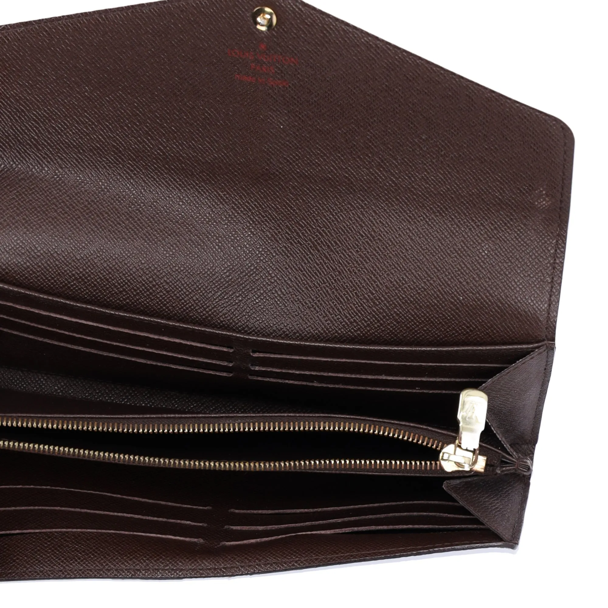 Louis Vuitton Sarah Damier Ebene Long Wallet N63209 Damier Canvas sold by Gaby's Bags product image thumbnail 4