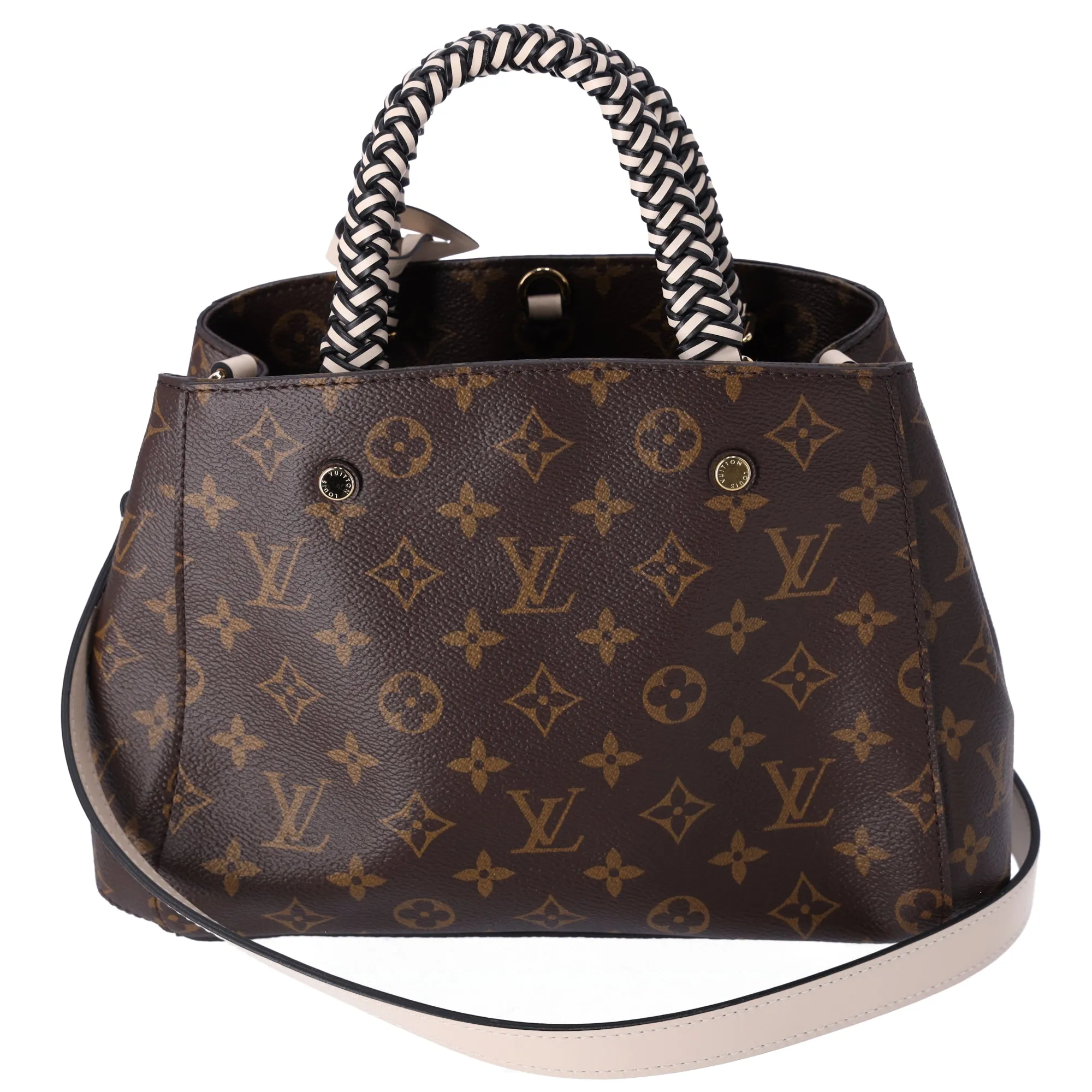 Louis Vuitton Montaigne BB Monogram Handbag M45311 Braided Handle sold by Gaby's Bags product image thumbnail 3