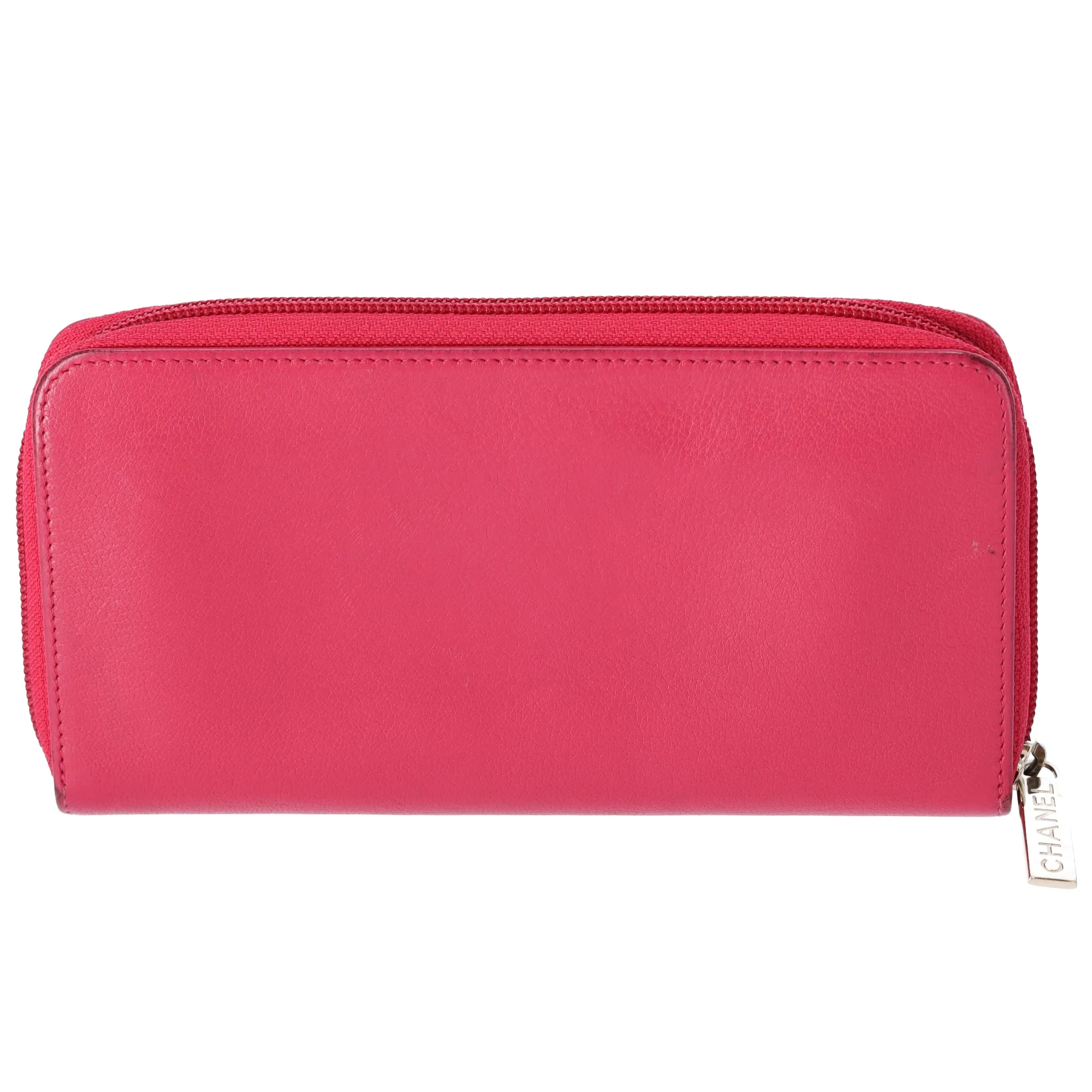 CHANEL Long Wallet Pink Leather CC Logo sold by Gaby's Bags product image thumbnail 3