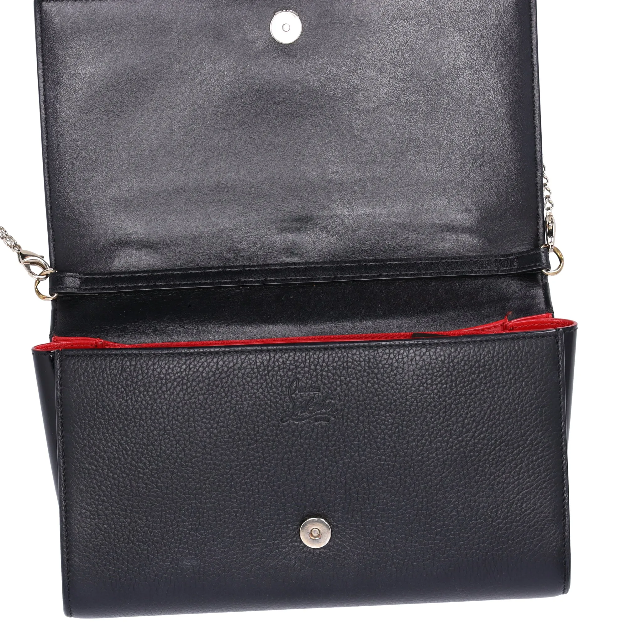Christian Louboutin Paloma Clutch Crossbody Bag Black Leather Studded sold by Gaby's Bags product image thumbnail 4