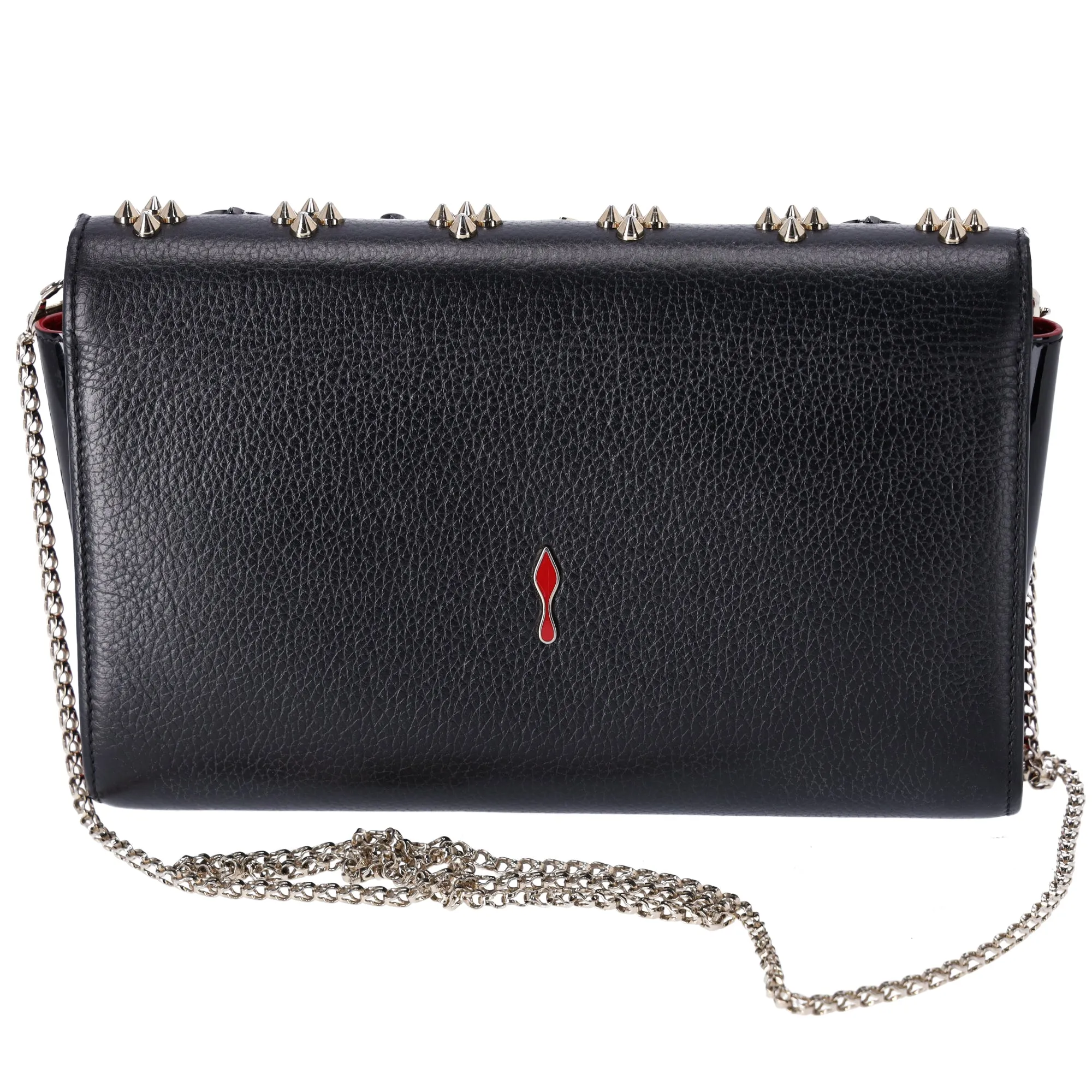 Christian Louboutin Paloma Clutch Crossbody Bag Black Leather Studded sold by Gaby's Bags product image thumbnail 2