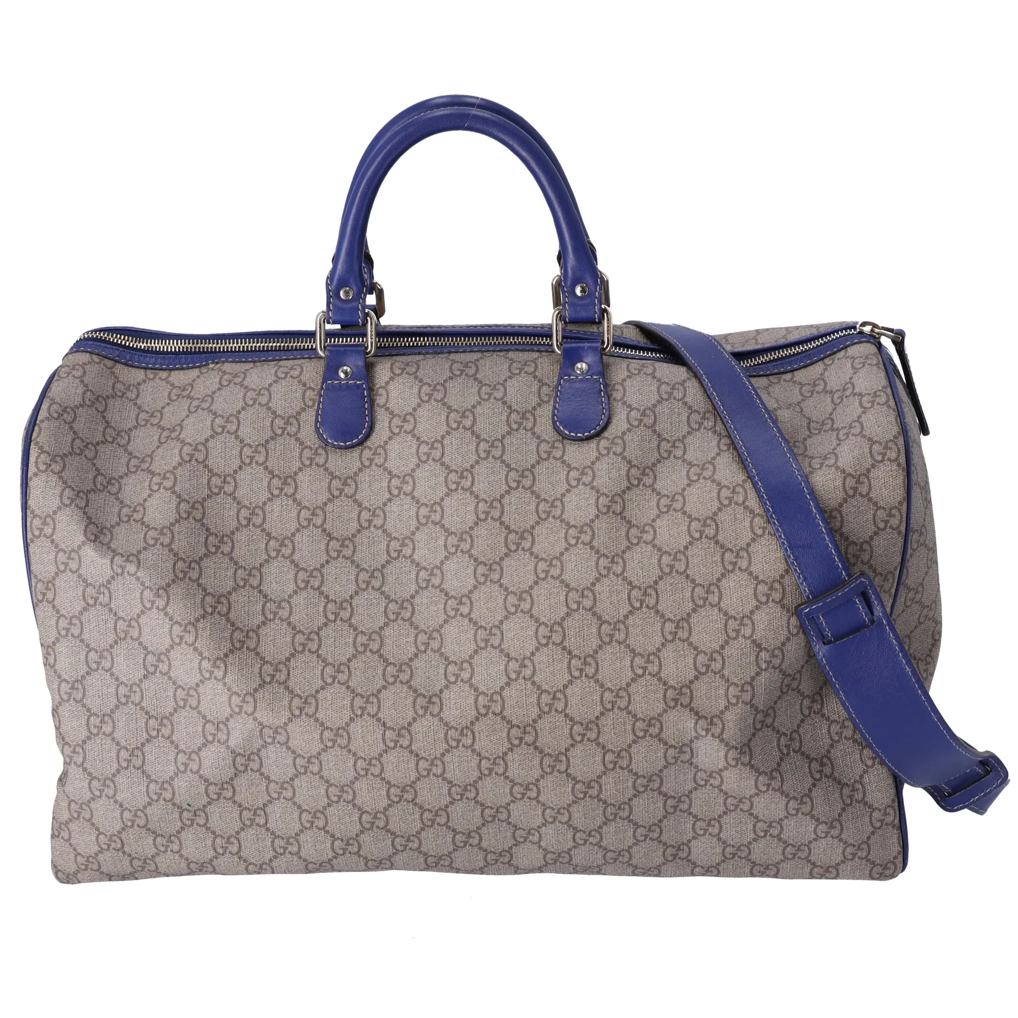 Gucci GG Plus Monogram Large Boston USA Flag Unicef Duffle Blue sold by Gaby's Bags product image thumbnail 5