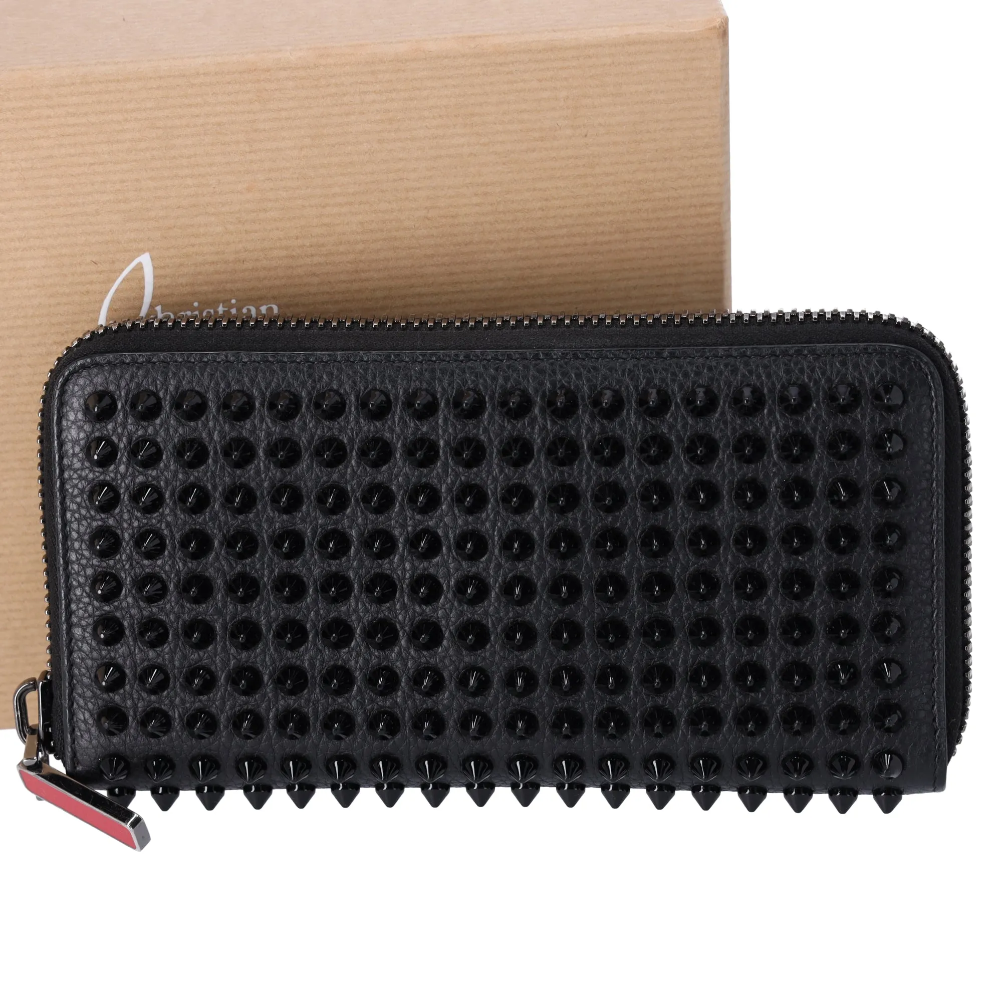 Christian Louboutin Panettone Long Wallet 1165044 Black Leather sold by Gaby's Bags