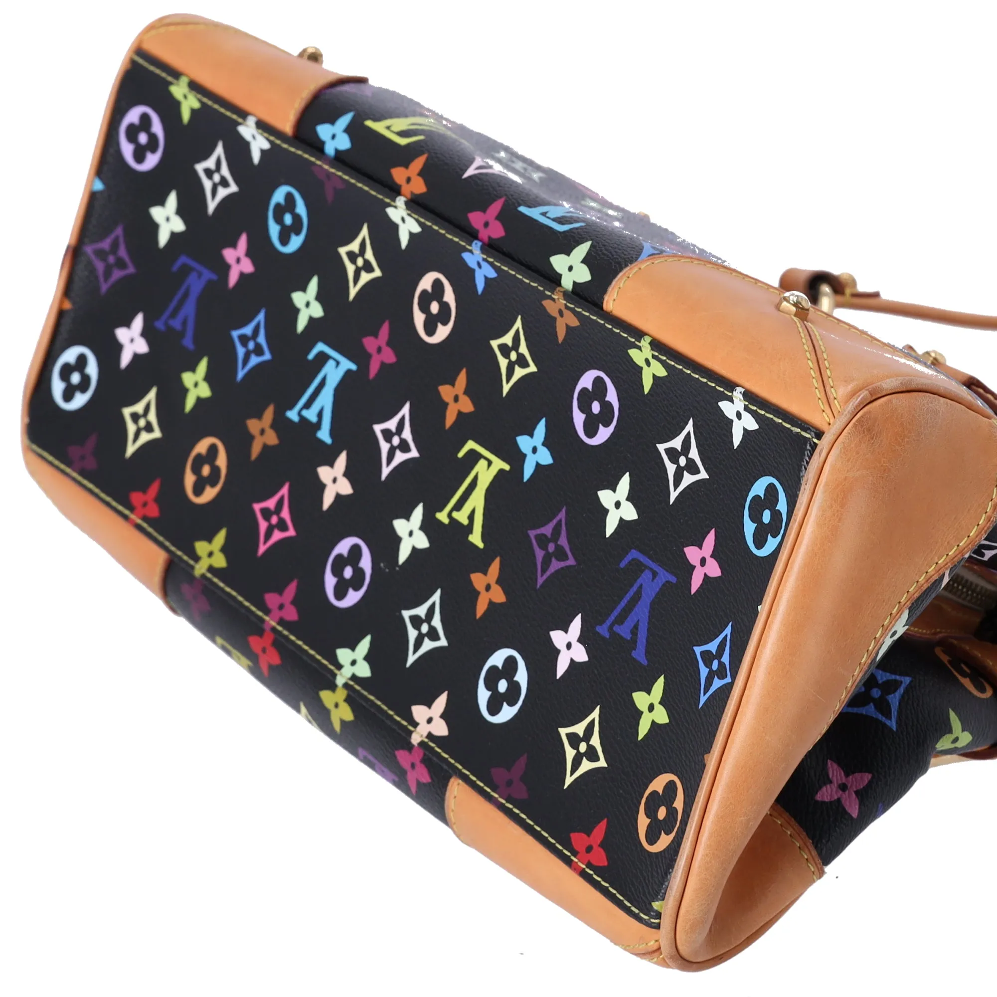 Louis Vuitton x Murakami Claudia Tote Multicolor Monogram M40194 Black sold by Gaby's Bags product image thumbnail 5