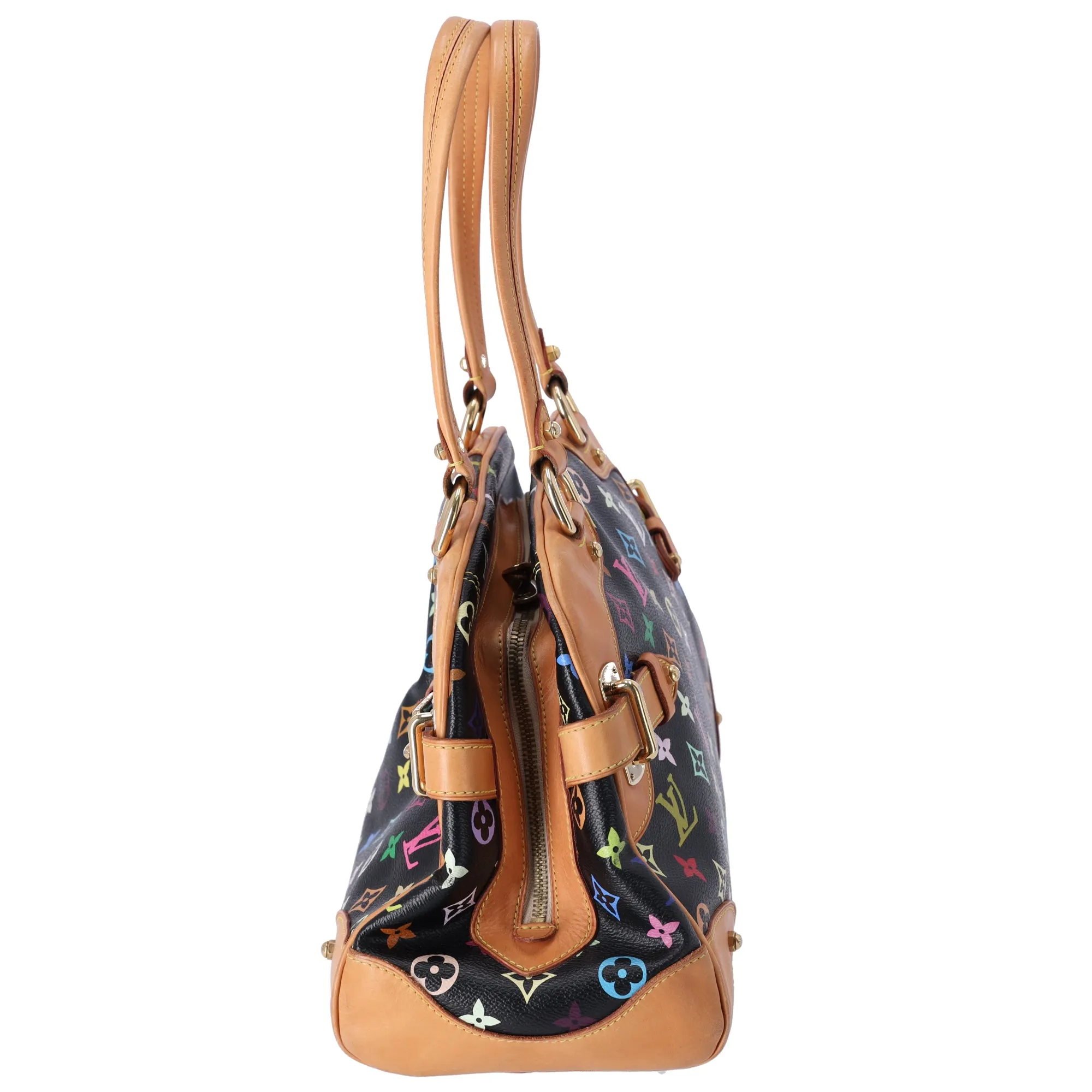 Louis Vuitton x Murakami Claudia Tote Multicolor Monogram M40194 Black sold by Gaby's Bags product image thumbnail 2