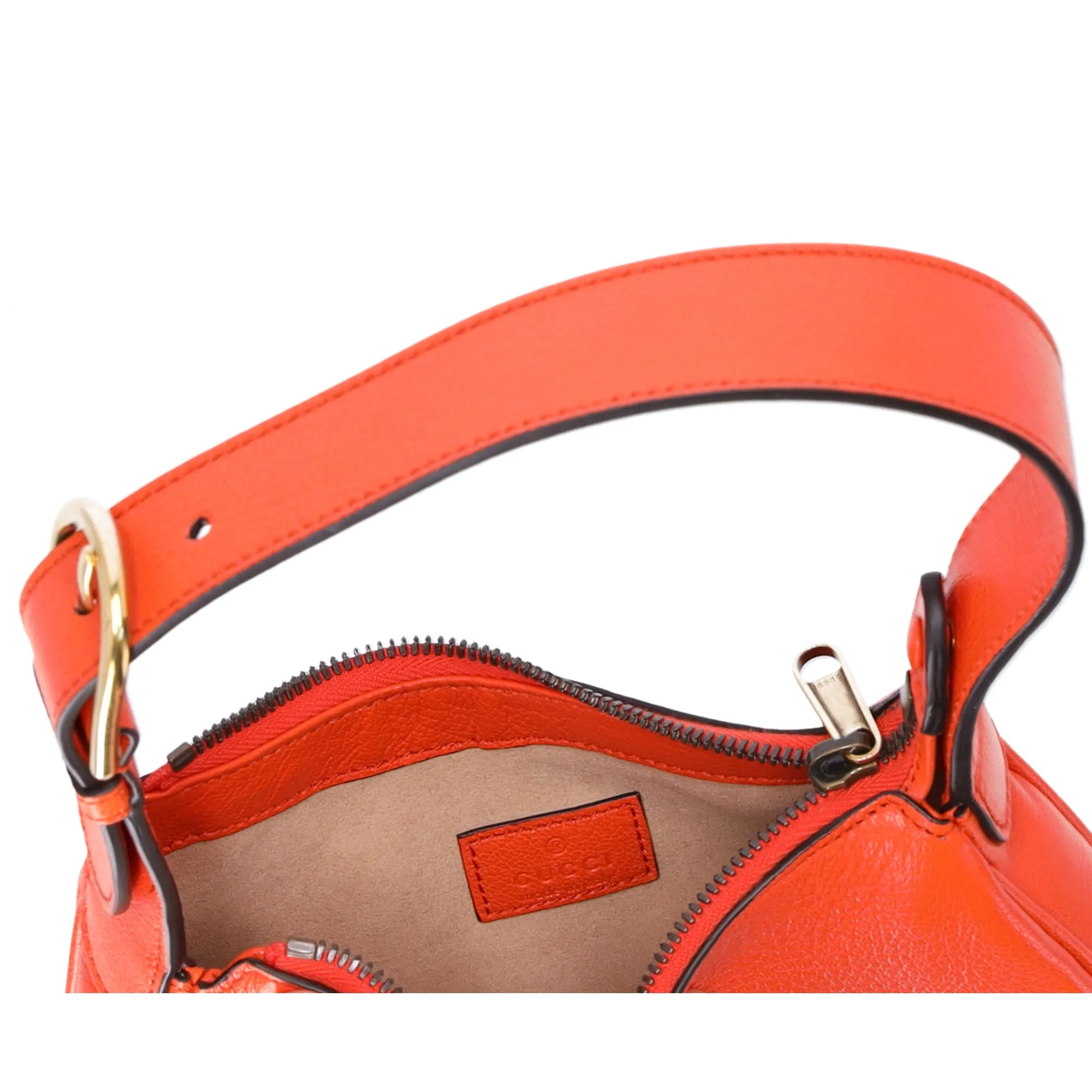 GUCCI Aphrodite Mini Shoulder Bag Handbag 739076 Orange Leather sold by Gaby's Bags product image thumbnail 5