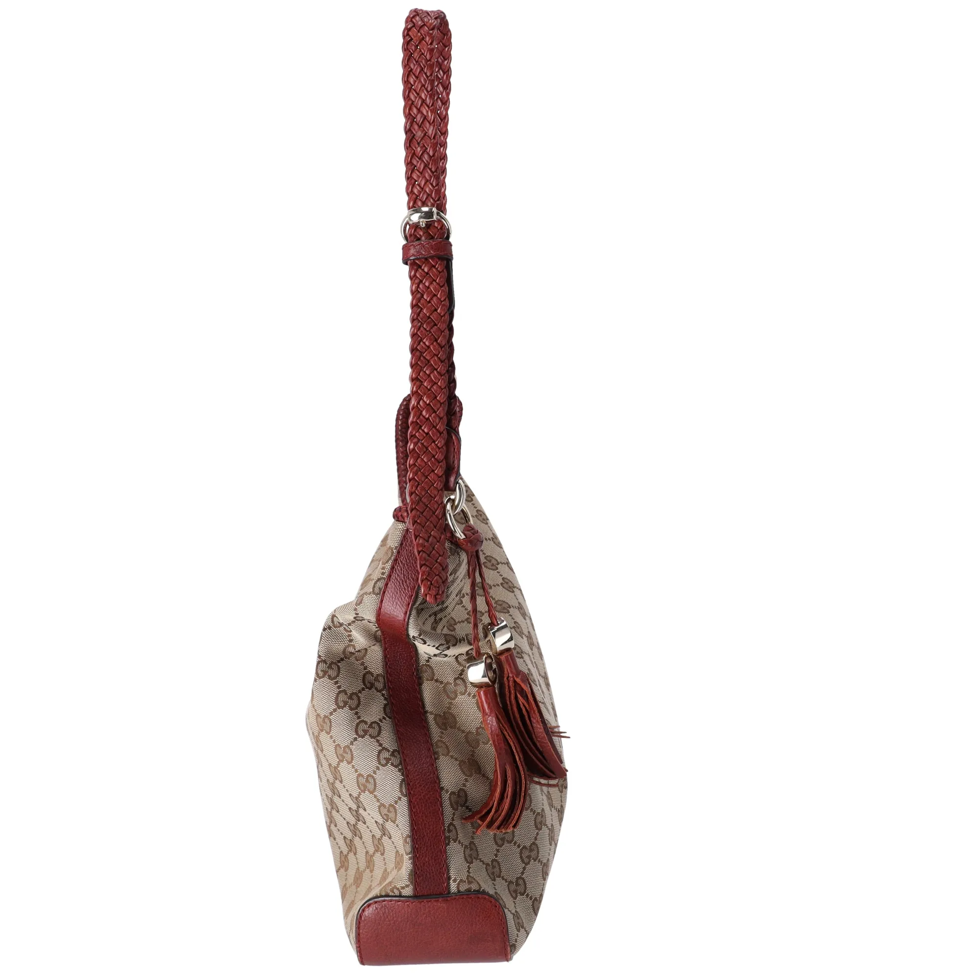 GUCCI GG Shoulder Bag 257026 Beige Dark Brown Jacquard Leather sold by Gaby's Bags product image thumbnail 2