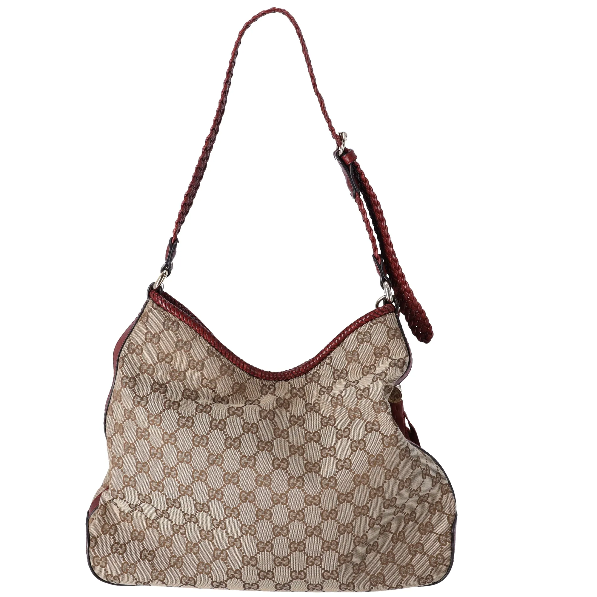 GUCCI GG Shoulder Bag 257026 Beige Dark Brown Jacquard Leather sold by Gaby's Bags product image thumbnail 3
