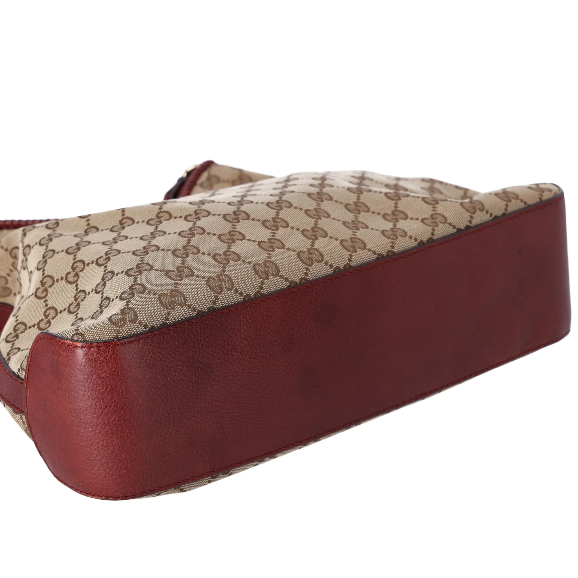 GUCCI GG Shoulder Bag 257026 Beige Dark Brown Jacquard Leather sold by Gaby's Bags product image thumbnail 4