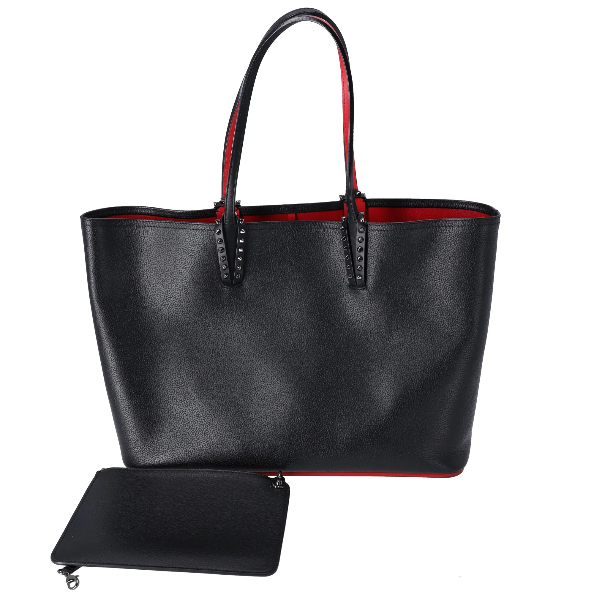Christian Louboutin Cabata Large Tote Bag Black Leather + Pouch sold by Gaby's Bags