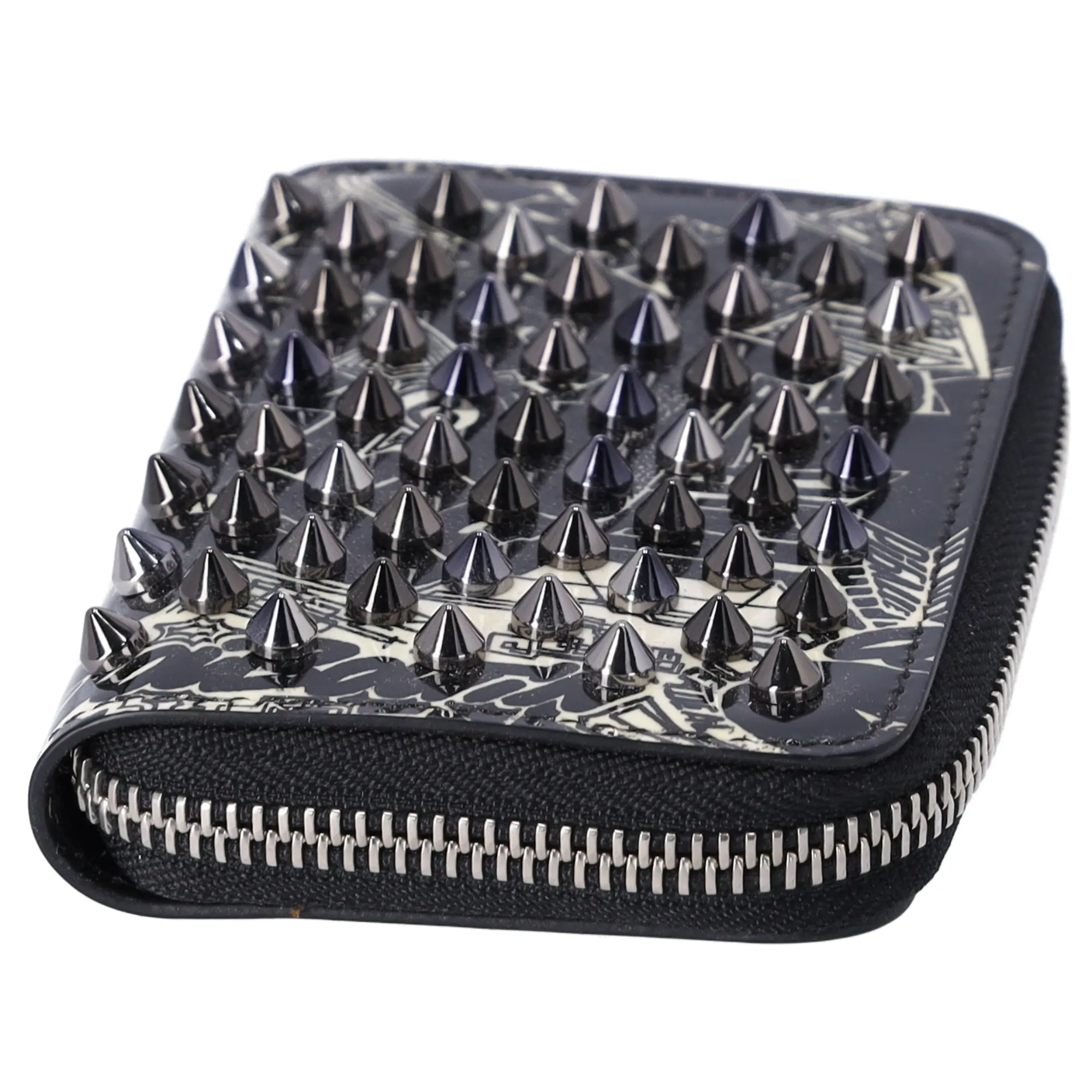 Christian Louboutin Coin Case Black Cream Patent Leather Hardware sold by Gaby's Bags product image thumbnail 5