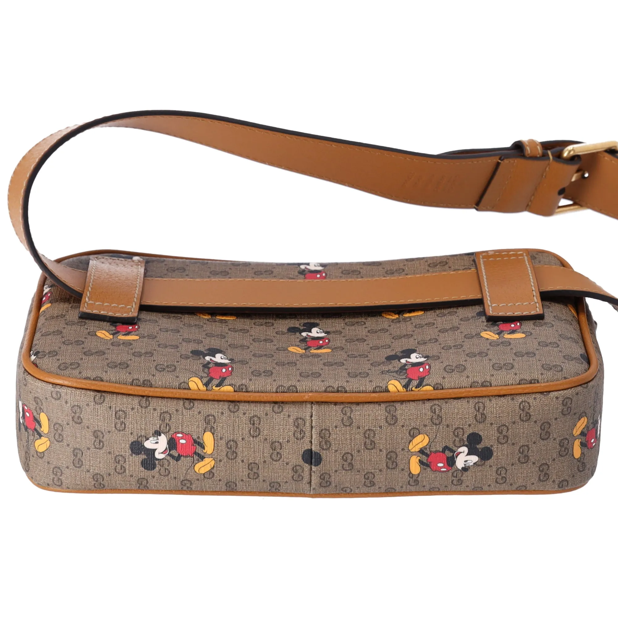 GUCCI Mini GG Supreme Bum Bag 602695 Beige Brown Multi PVC Leather sold by Gaby's Bags product image thumbnail 3
