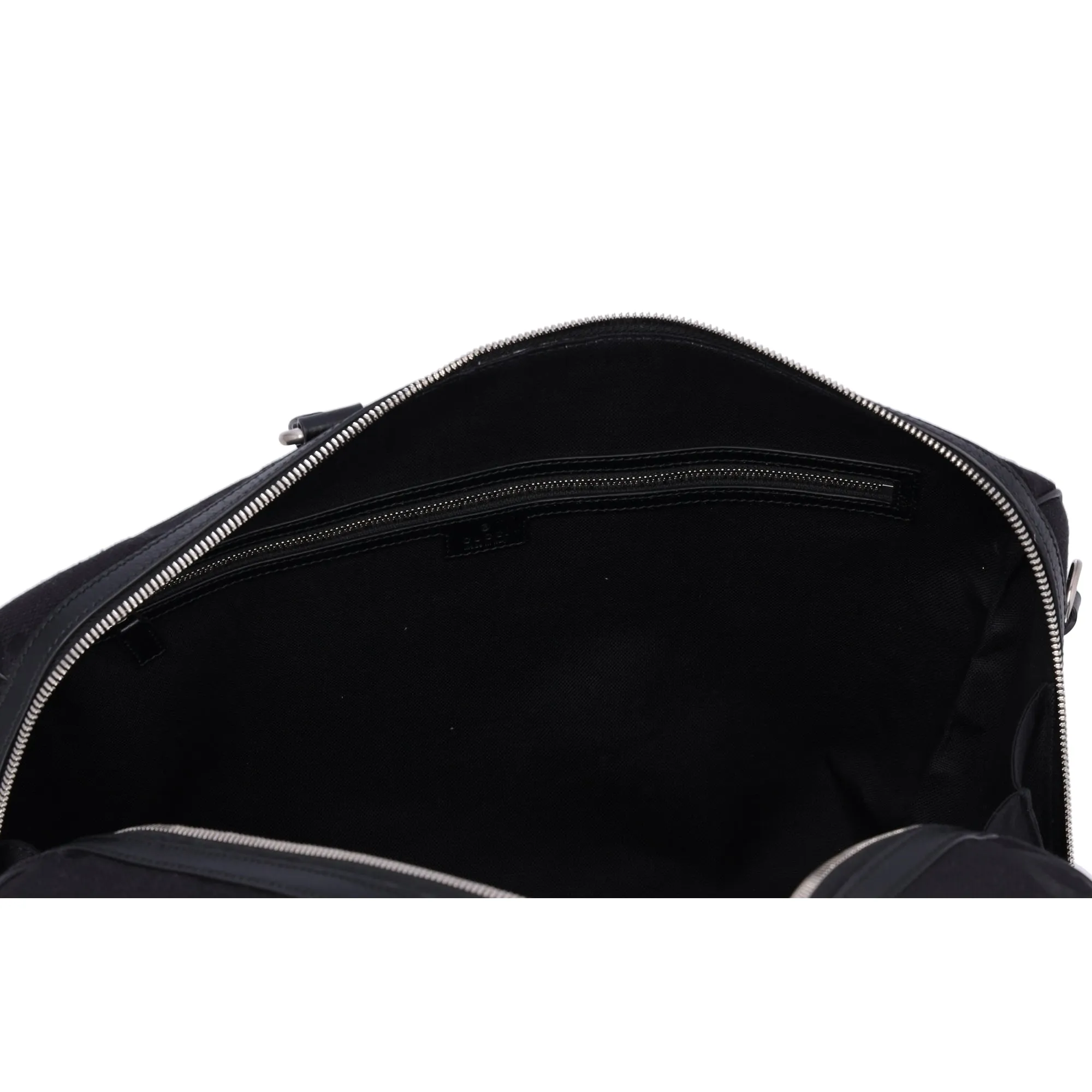 GUCCI Jumbo GG Duffle Boston Bag 739581 Black Jacquard Leather sold by Gaby's Bags product image thumbnail 5