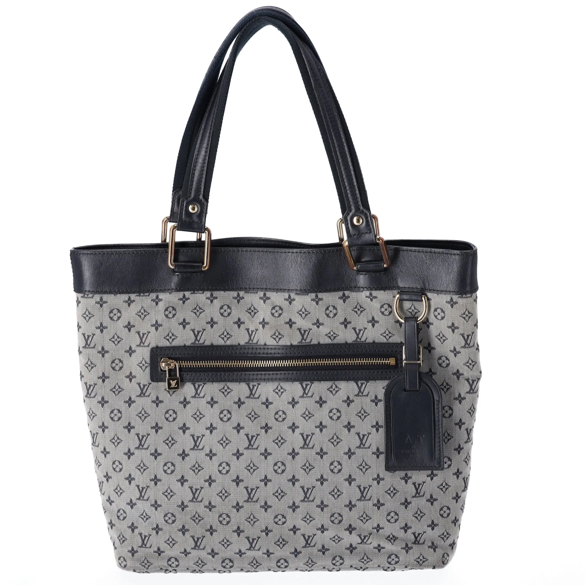 Louis Vuitton Lucile GM Monogram Handbag M92675 Blue Mini Lin Canvas sold by Gaby's Bags