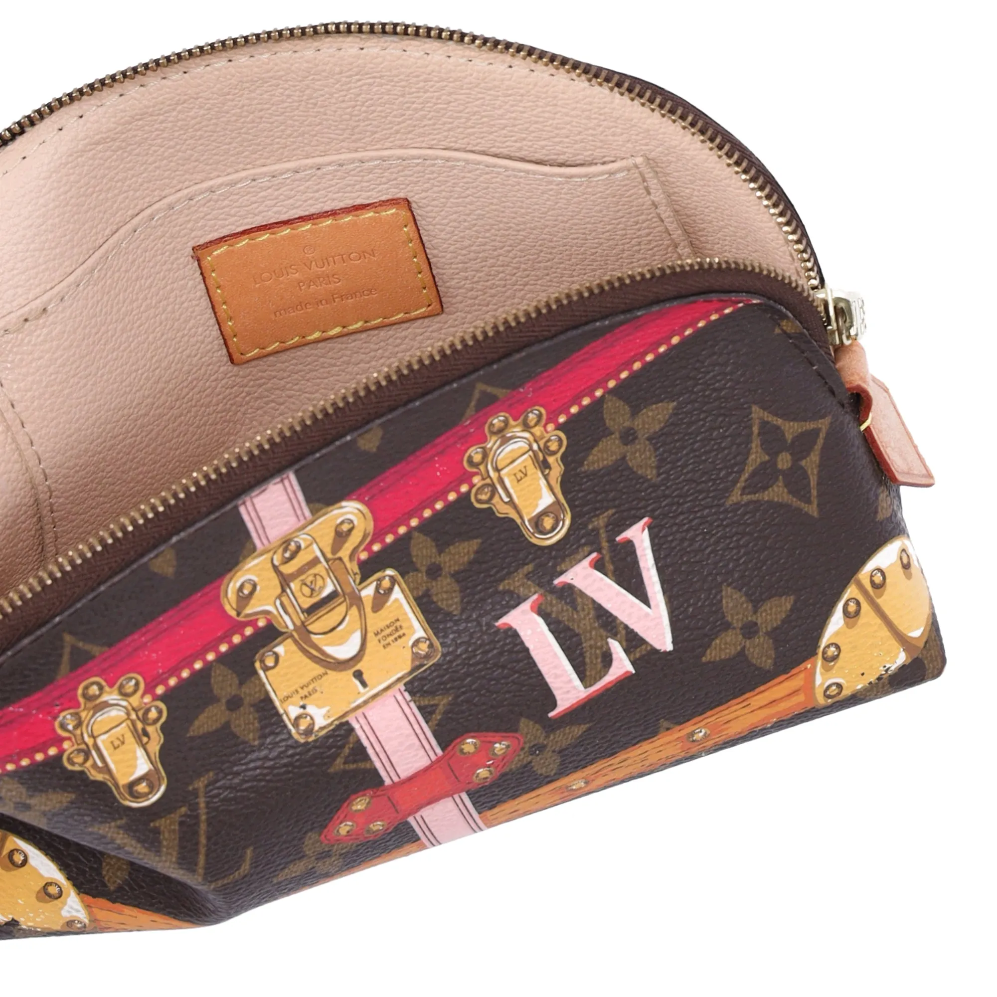 Louis Vuitton Pochette Cosmetic Summer Trunk Monogram Pouch M43615 sold by Gaby's Bags product image thumbnail 5