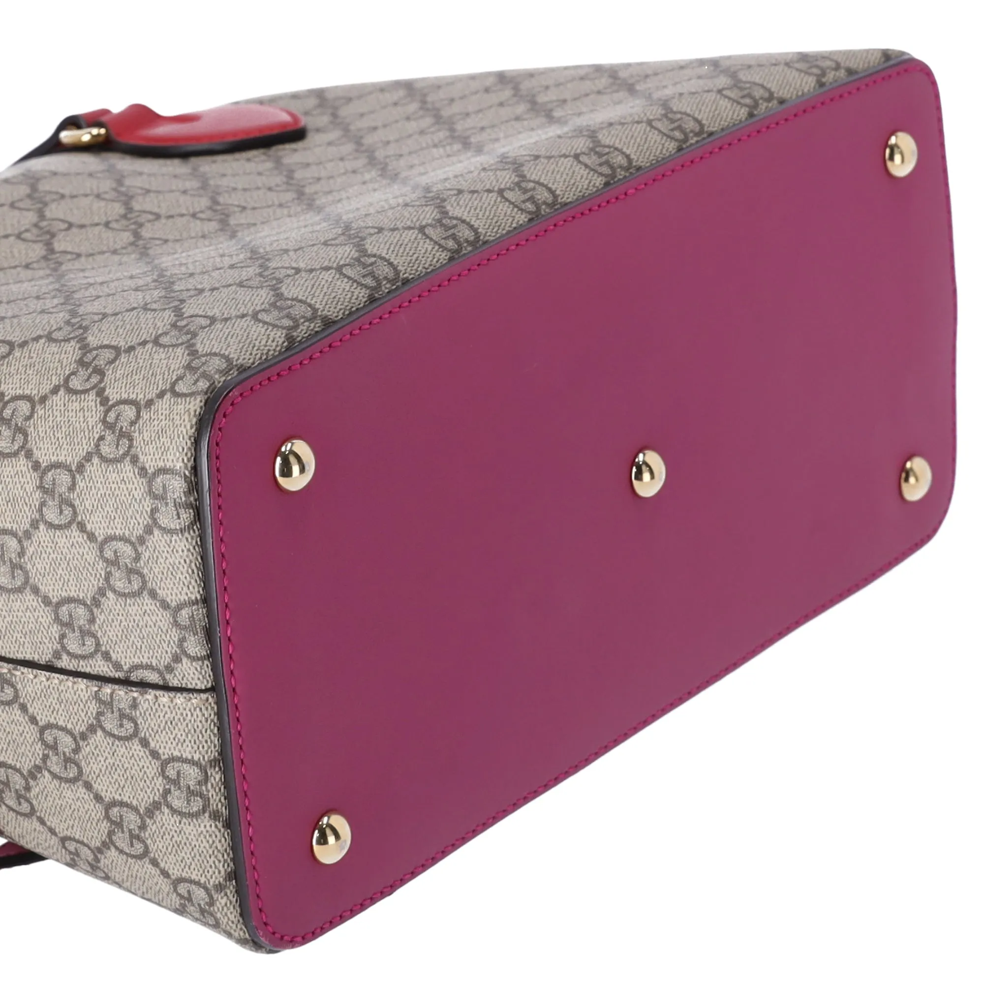 GUCCI GG Supreme Tote 429147 Beige Brown Multi Pink Red sold by Gaby's Bags product image thumbnail 4