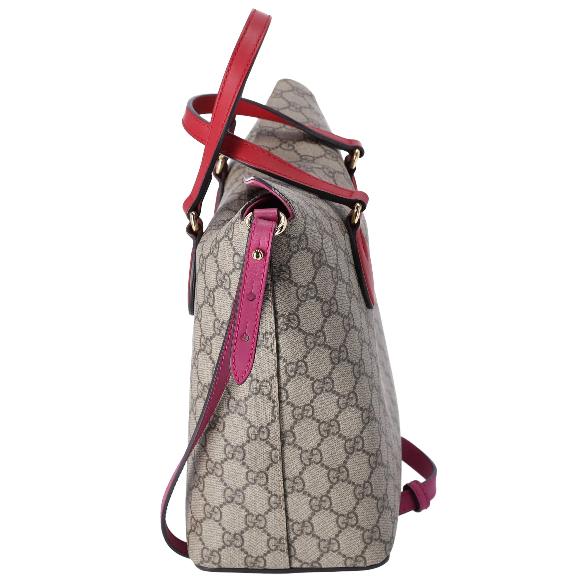 GUCCI GG Supreme Tote 429147 Beige Brown Multi Pink Red sold by Gaby's Bags product image thumbnail 2