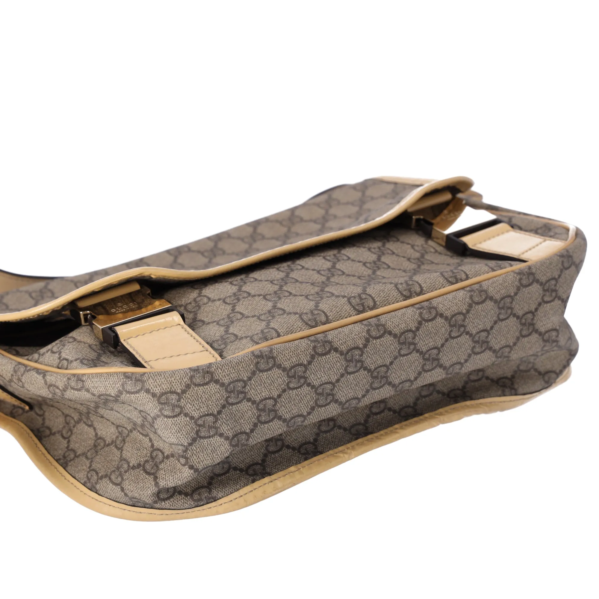 GUCCI GG Supreme Shoulder Bag 201732 Beige PVC Leather Yellow sold by Gaby's Bags product image thumbnail 5