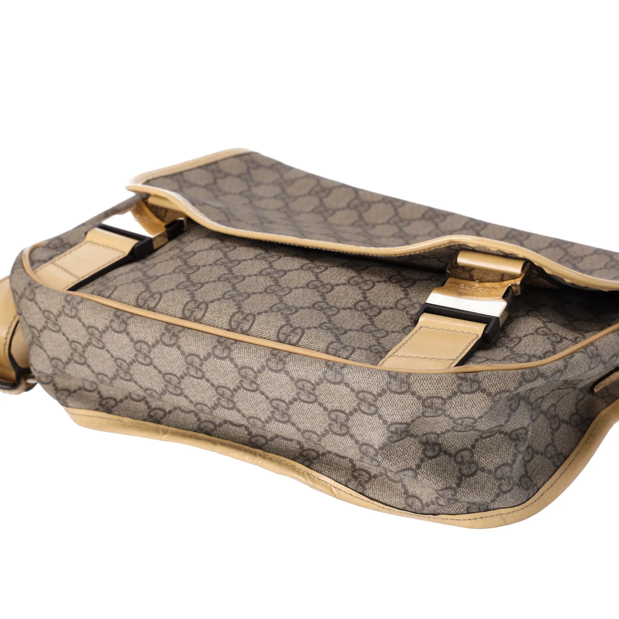 GUCCI GG Supreme Shoulder Bag 201732 Beige PVC Leather Yellow sold by Gaby's Bags product image thumbnail 4