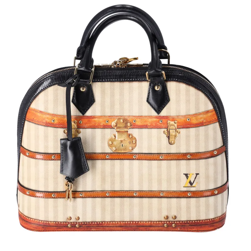 Louis Vuitton Time Trunk Alma PM Satchel Beige Multi sold by Gaby's Bags