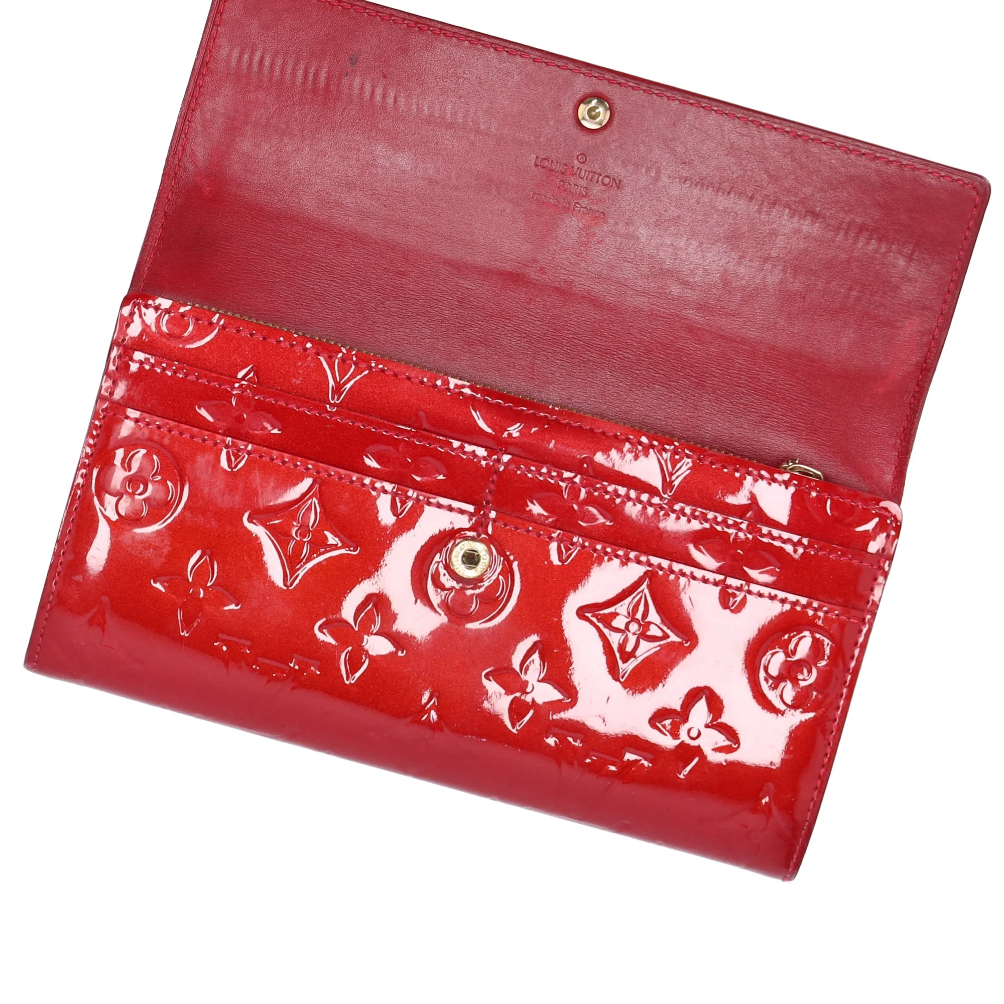 Louis Vuitton Sarah Monogram Vernis Long Wallet M93530 Pomme d'Amour sold by Gaby's Bags product image thumbnail 4