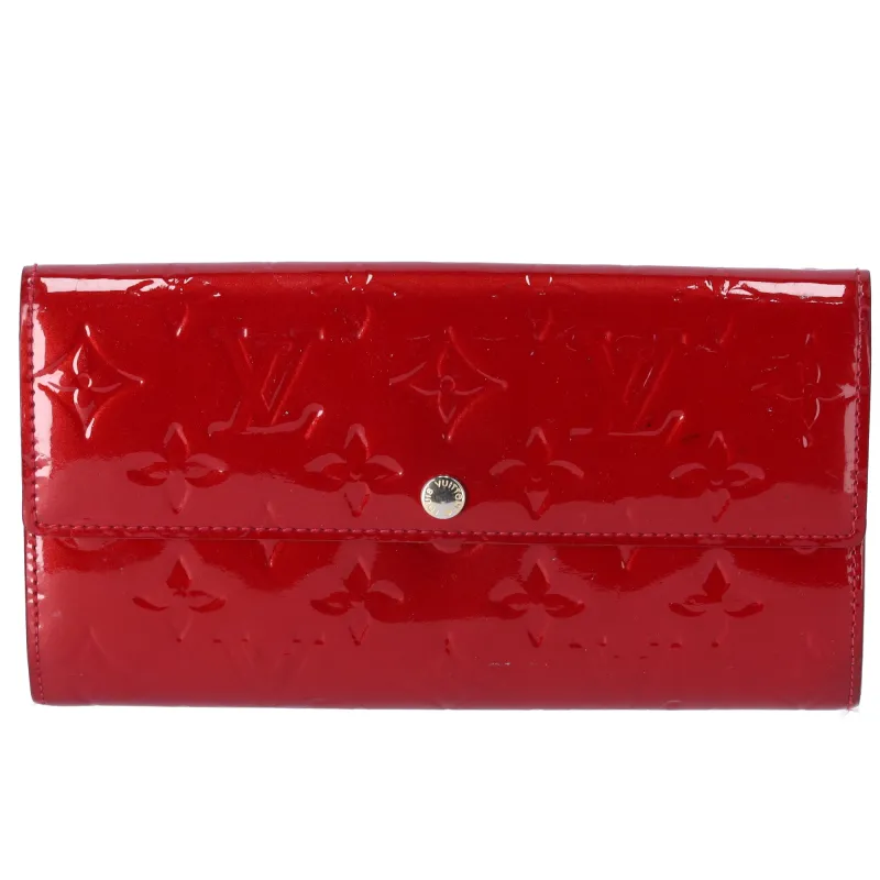 Louis Vuitton Sarah Monogram Vernis Long Wallet M93530 Pomme d'Amour sold by Gaby's Bags