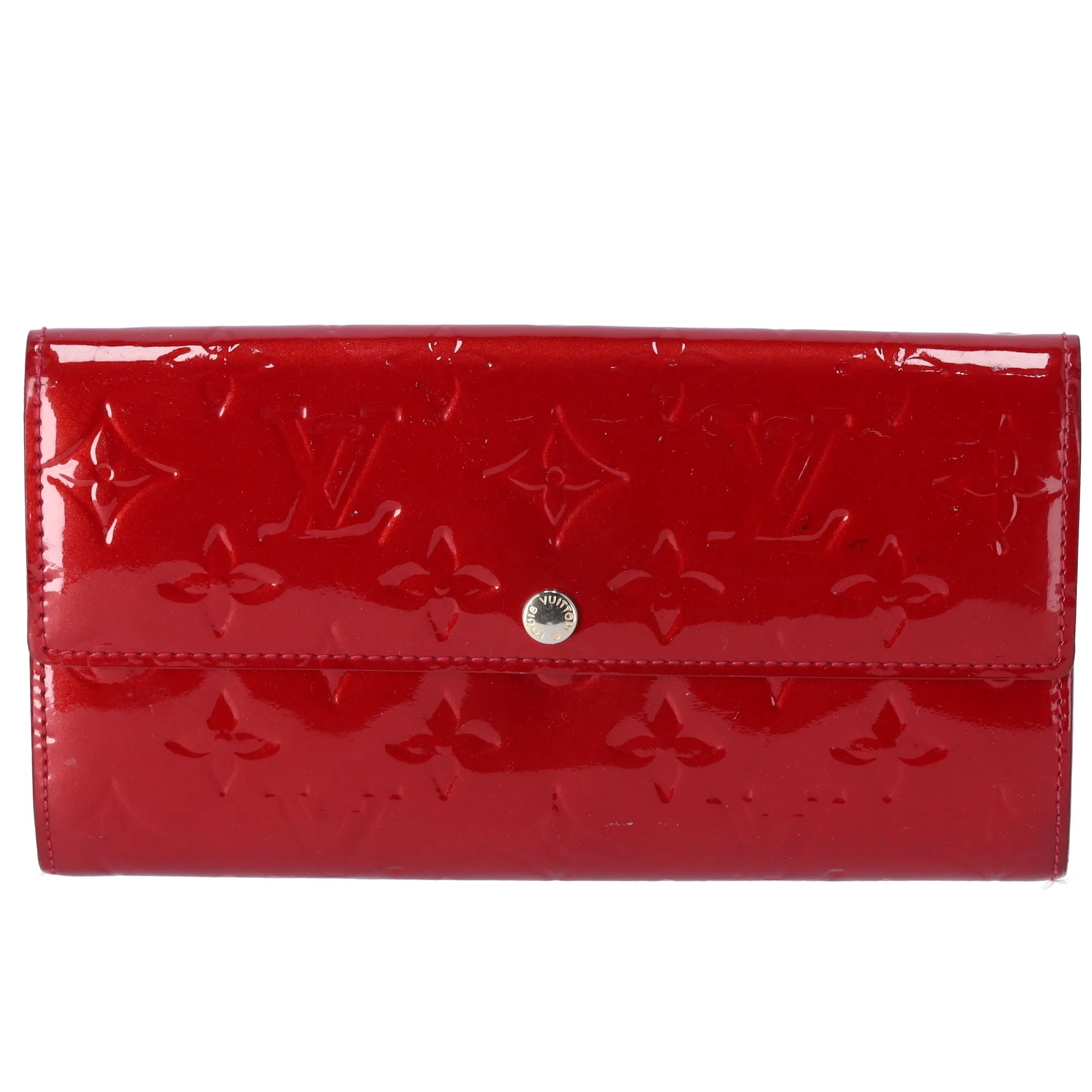 Louis Vuitton Sarah Monogram Vernis Long Wallet M93530 Pomme d'Amour sold by Gaby's Bags